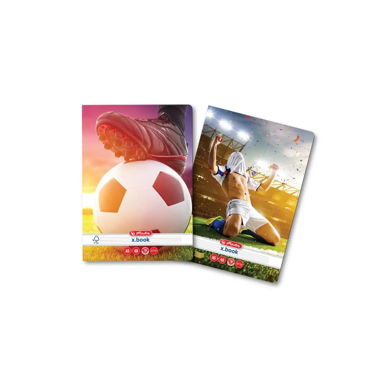 Caiet A5 48 file Fotbal Herlitz - Matematică