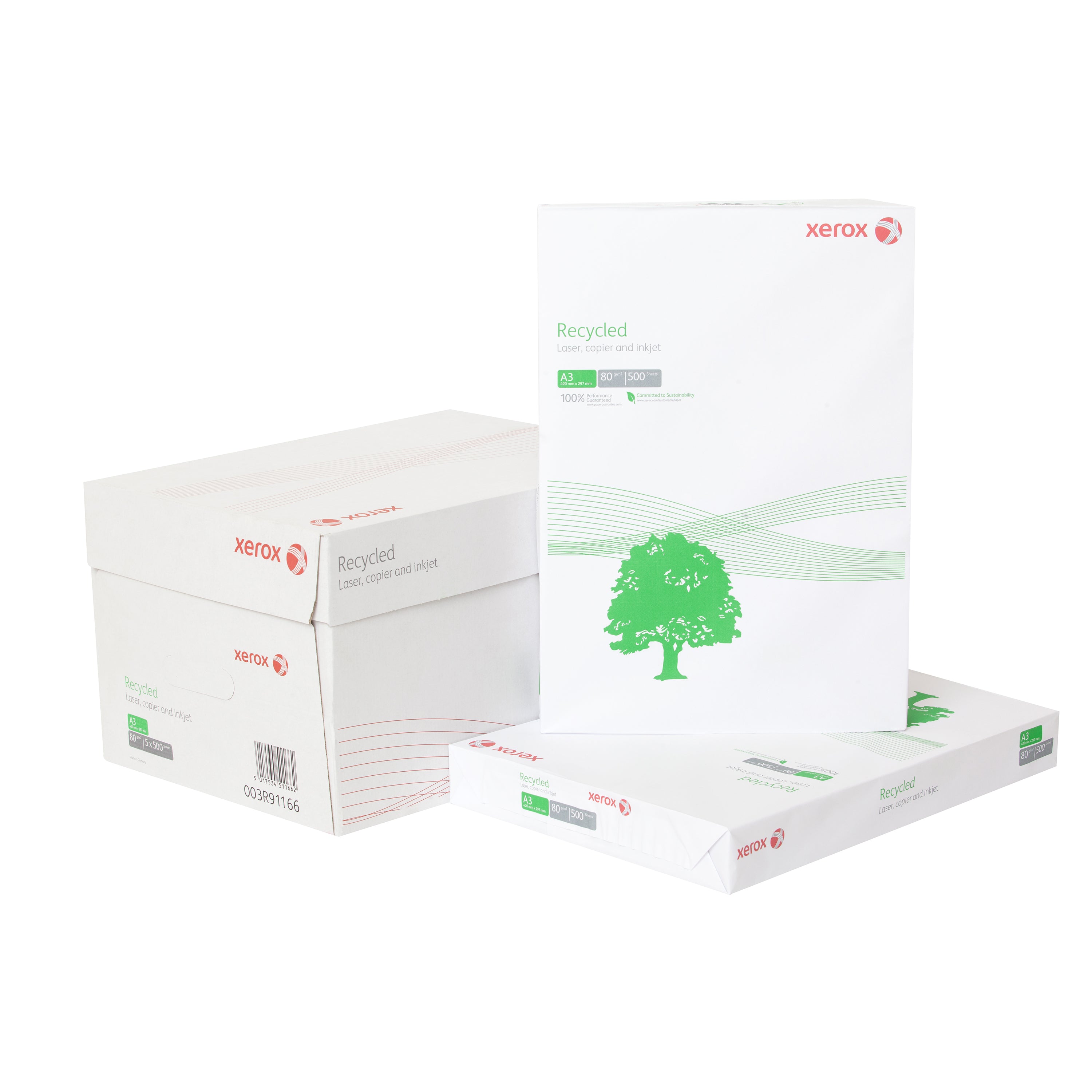 HARTIE COPIATOR A3 RECYCLED 80G 500/TOP XEROX