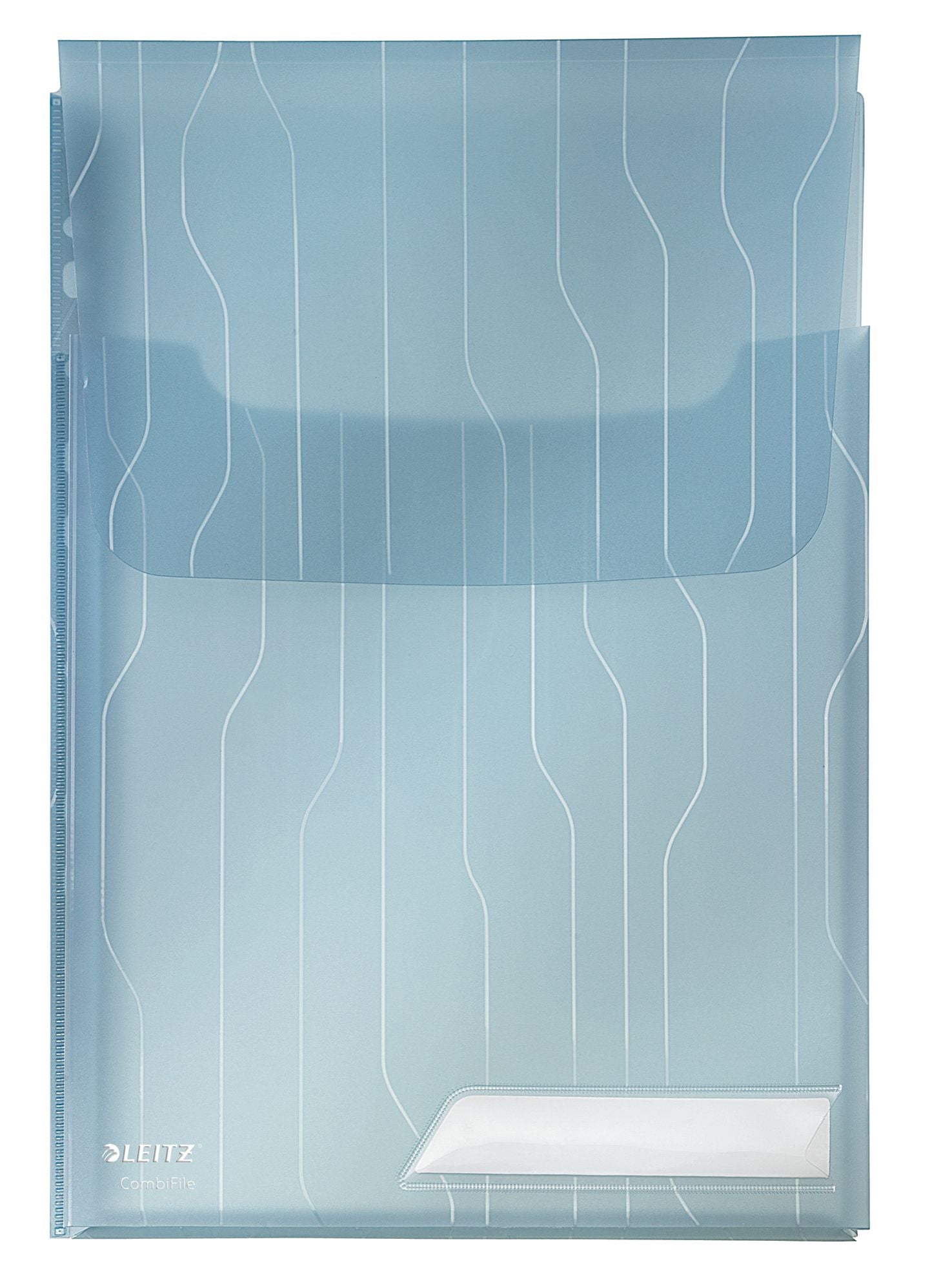 MAPA PLASTIC CU BURDUF 2CM ALBASTRA 3/SET COMBIFILE JUMBO LEITZ