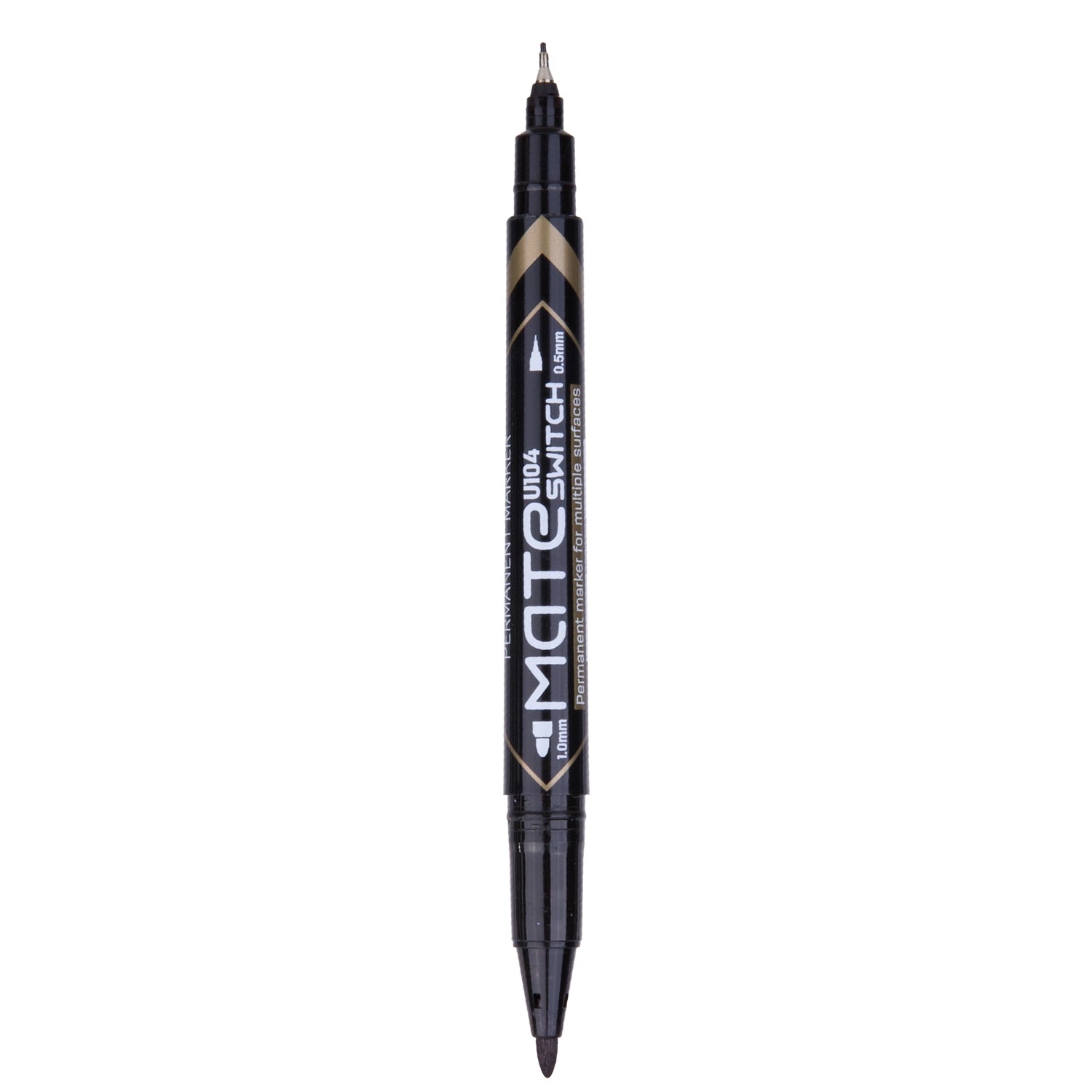 MARKER CD 2 CAPETE 0.5/1MM NEGRU DELI