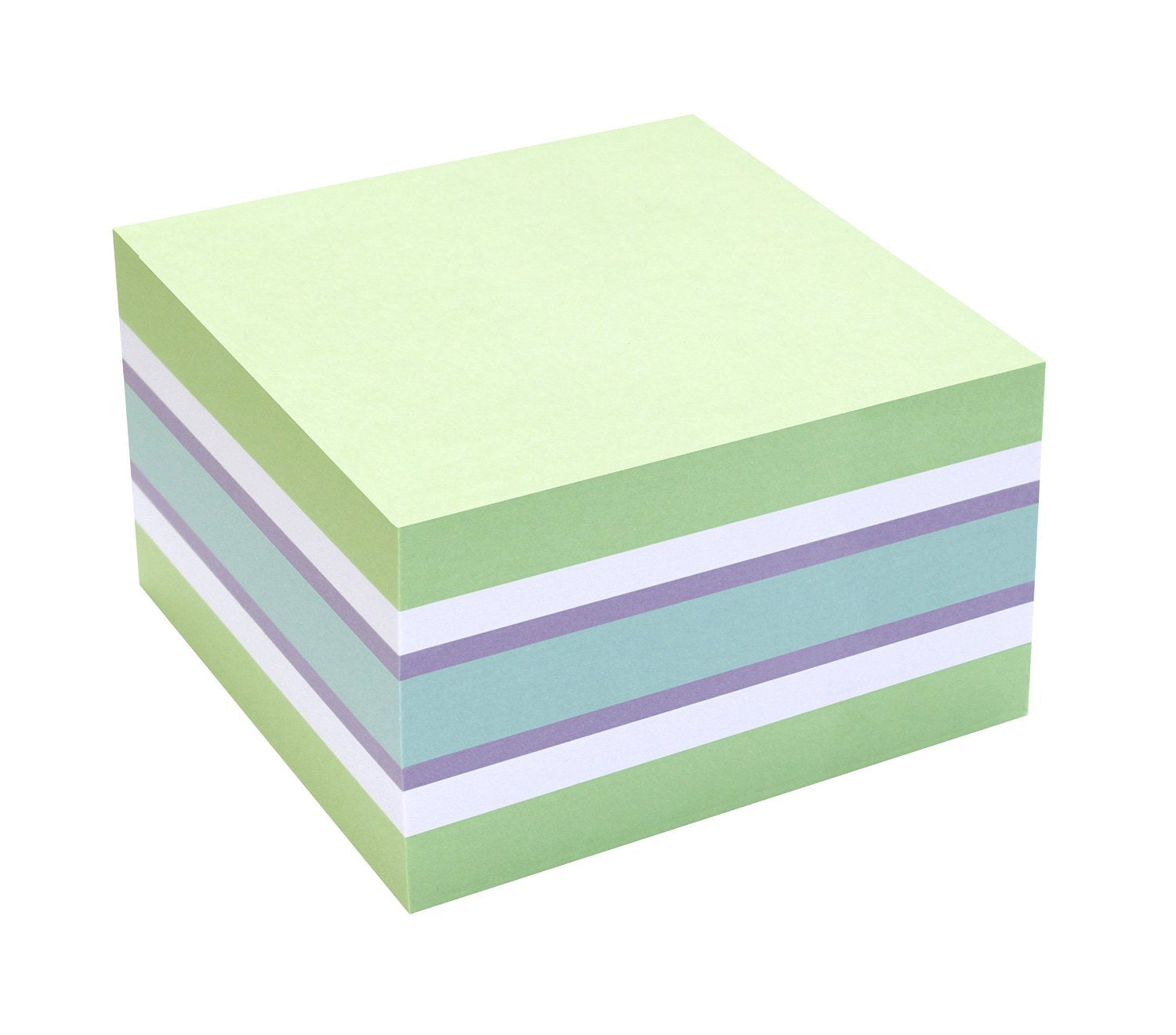 NOTES ADEZIV 75*75MM VERDE PAL-ALB-VIOLET- ALBASTRU 450F INFO NO