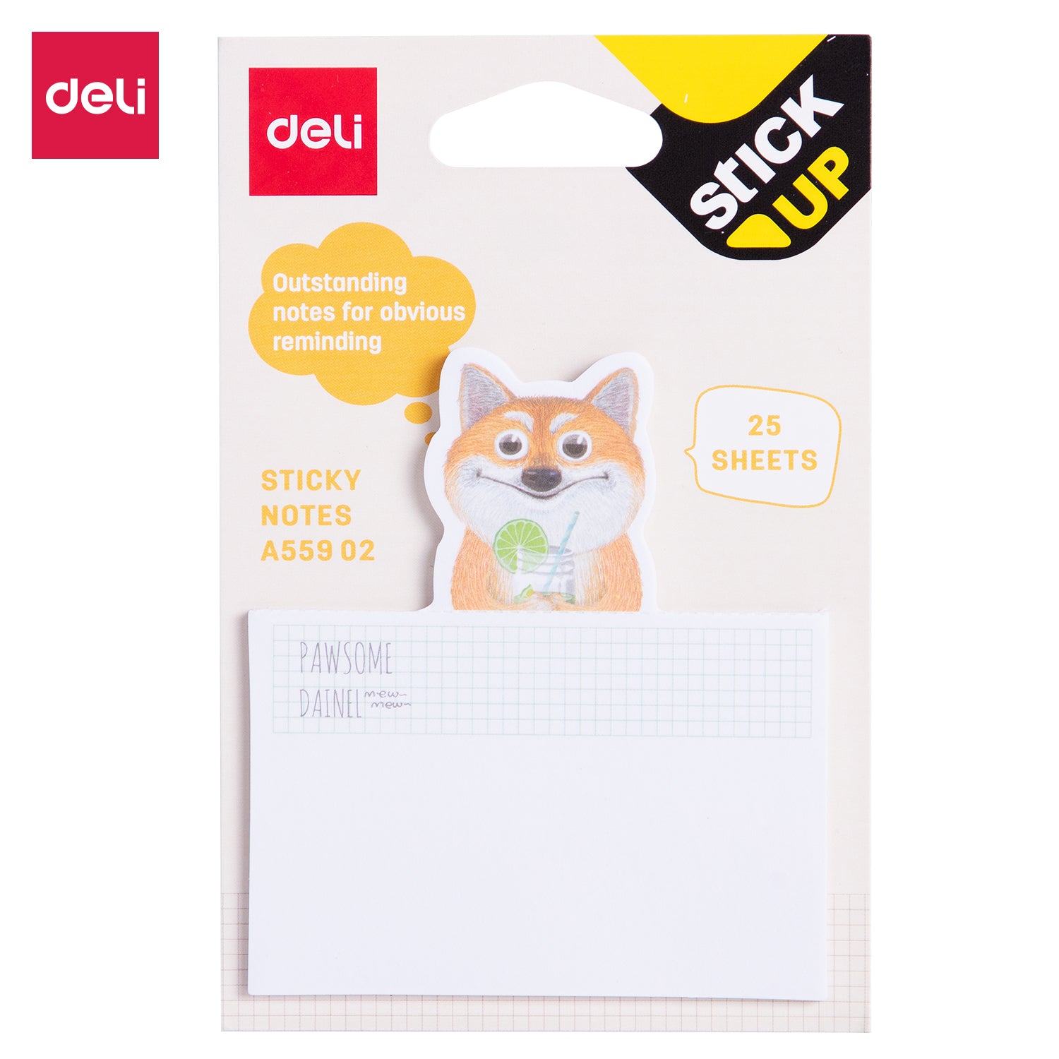 NOTES ADEZIV PISICI/CATEI 75*84MM 25 FILE DELI