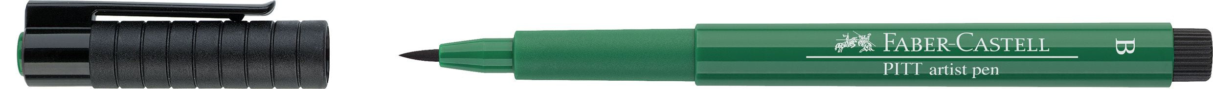 PITT ARTIST PEN BRUSH VERDE INCHIS FABER-CASTELL