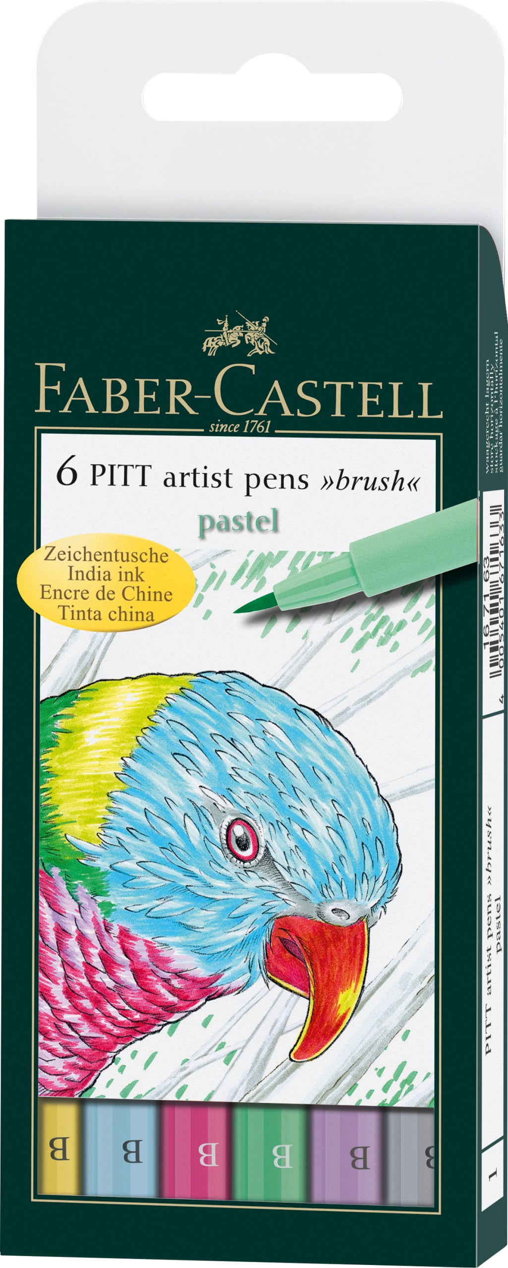 PITT ARTIST PEN SET 6 BUC PASTEL FABER-CASTELL
