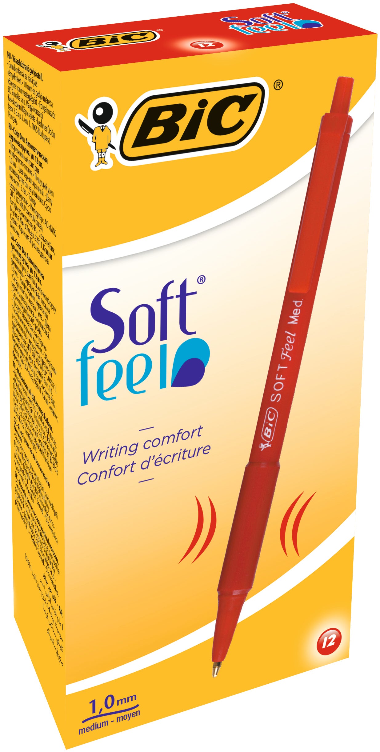 PIX CU MECANISM ROSU SOFT FEEL BIC