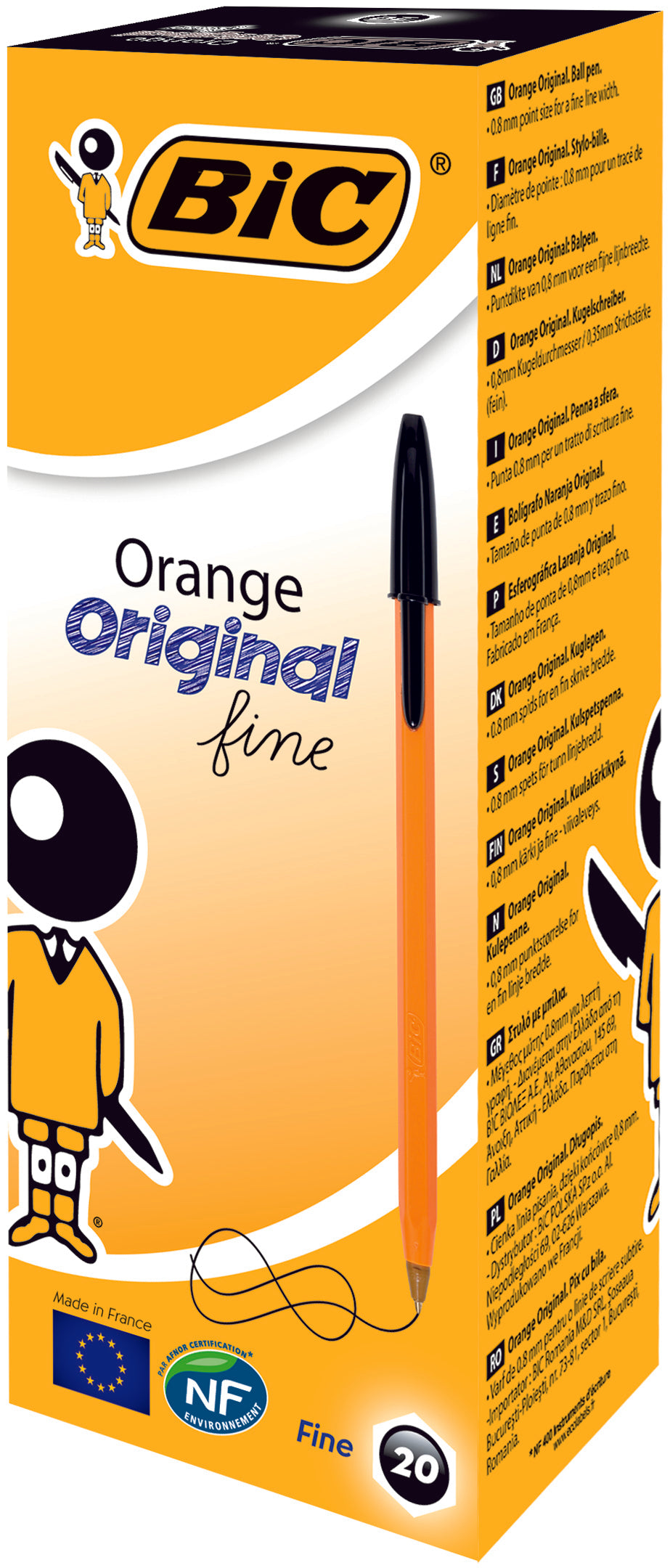 PIX UNICA FOLOSINTA NEGRU 20/CUT ORANGE BIC