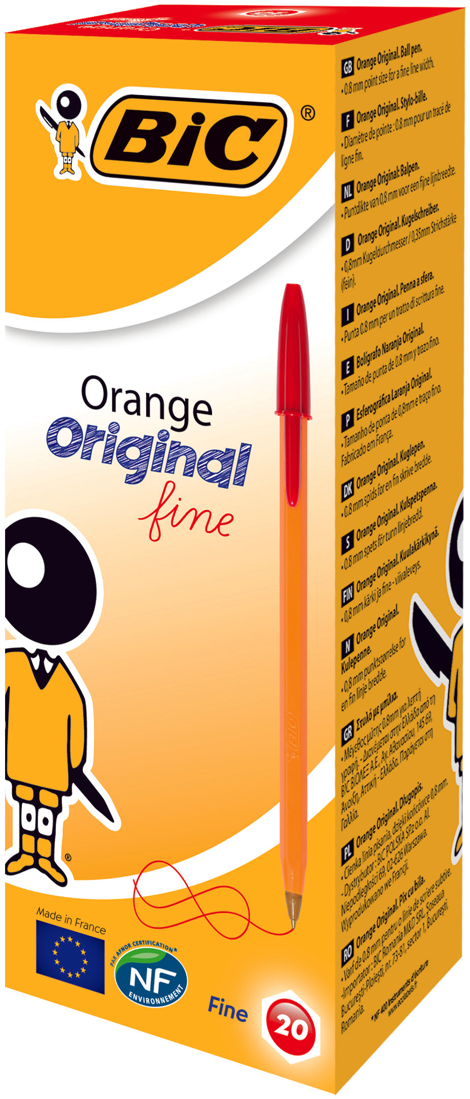 PIX UNICA FOLOSINTA ROSU 20/CUT ORANGE BIC