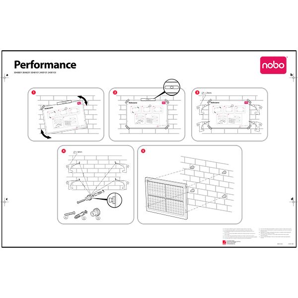 PLANNER MAGNETIC ANUAL 90*60 CM PERFORMANCE NOBO