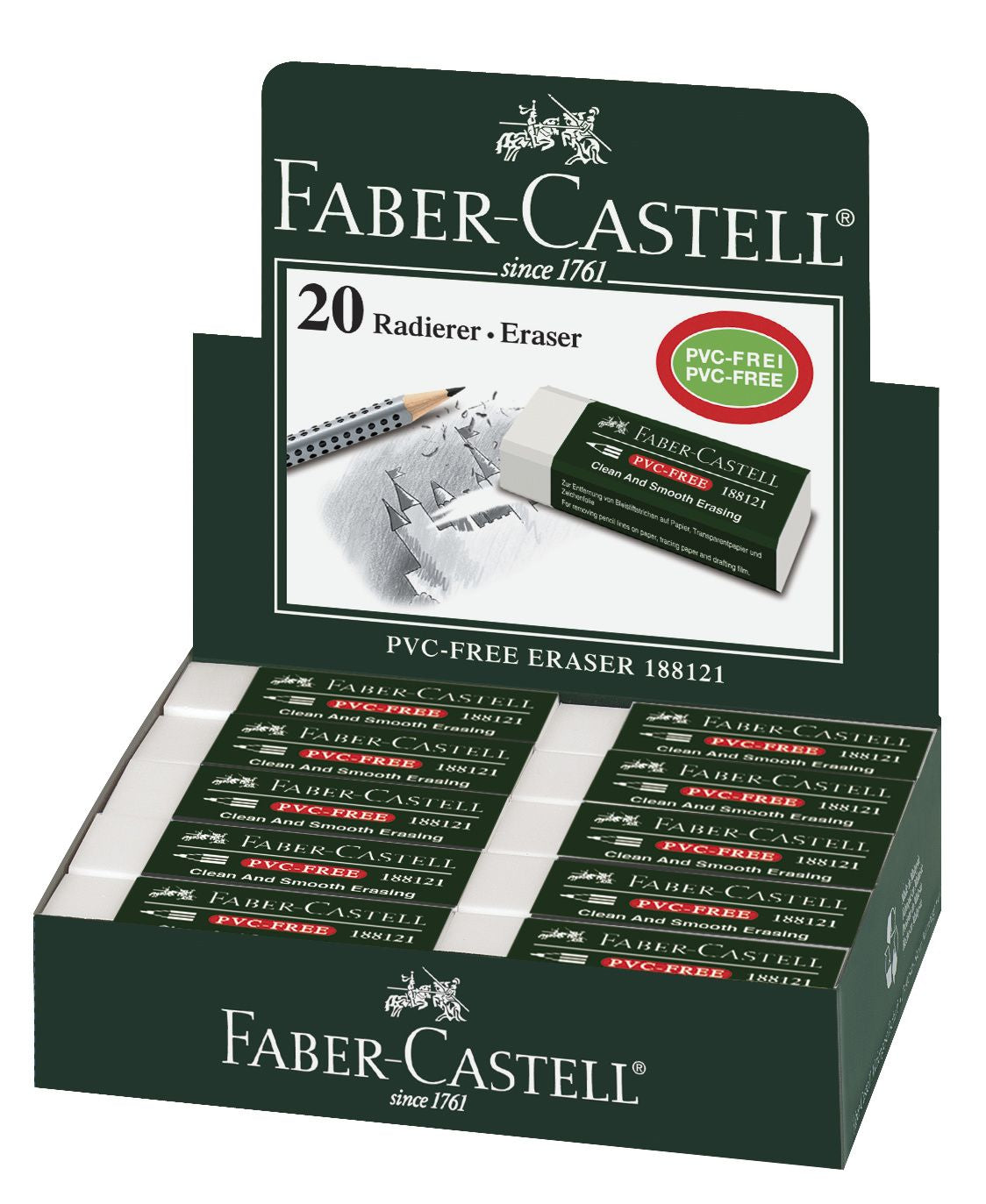 RADIERA CREION 7081N 20 FABER-CASTELL