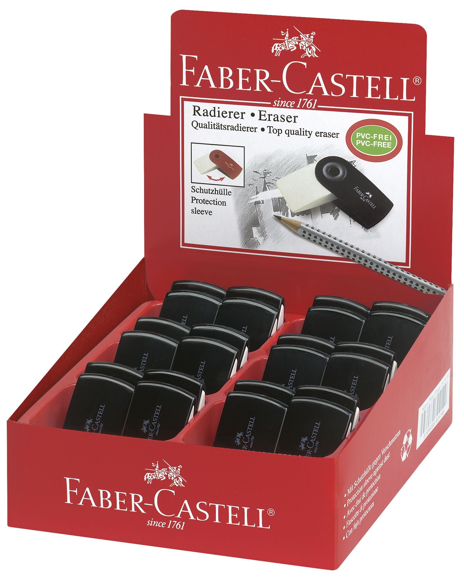 RADIERA CREION SLEEVE MINI NEAGRA FABER-CASTELL