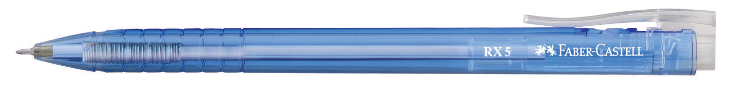 ROLLER 0.5MM SEMI-GEL CU MECANISM ALBASTRU RX5 FABER-CASTELL