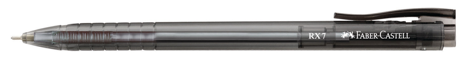ROLLER 0.7MM SEMI-GEL CU MECANISM NEGRU RX7 FABER-CASTELL