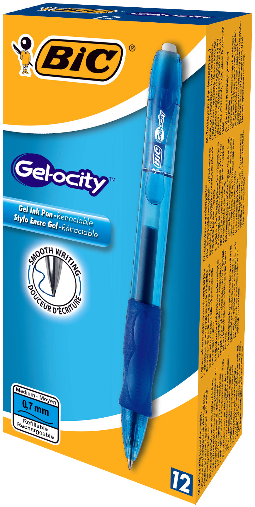 ROLLER GEL VELOCITY CLIC ALBASTRU BIC