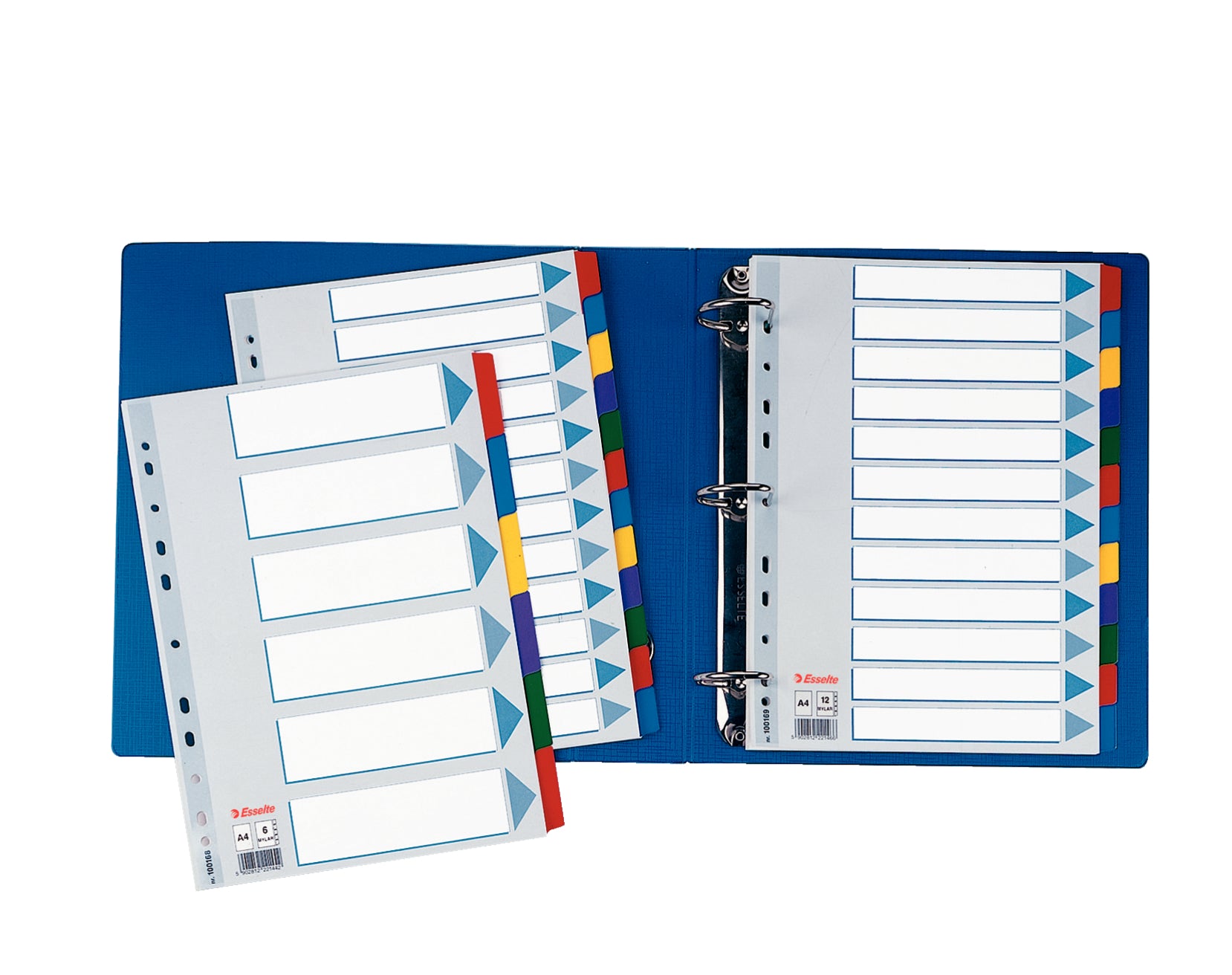 SEPARATOARE INDEX CARTON 6 COLI  MYLAR ESSELTE