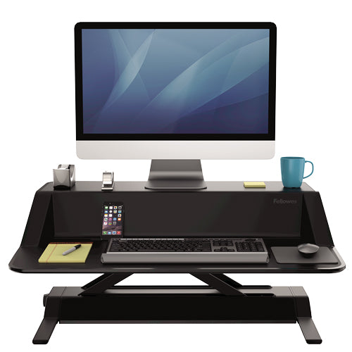 STATIE DE LUCRU SIT STAND LOTUS NEAGRA FELLOWES