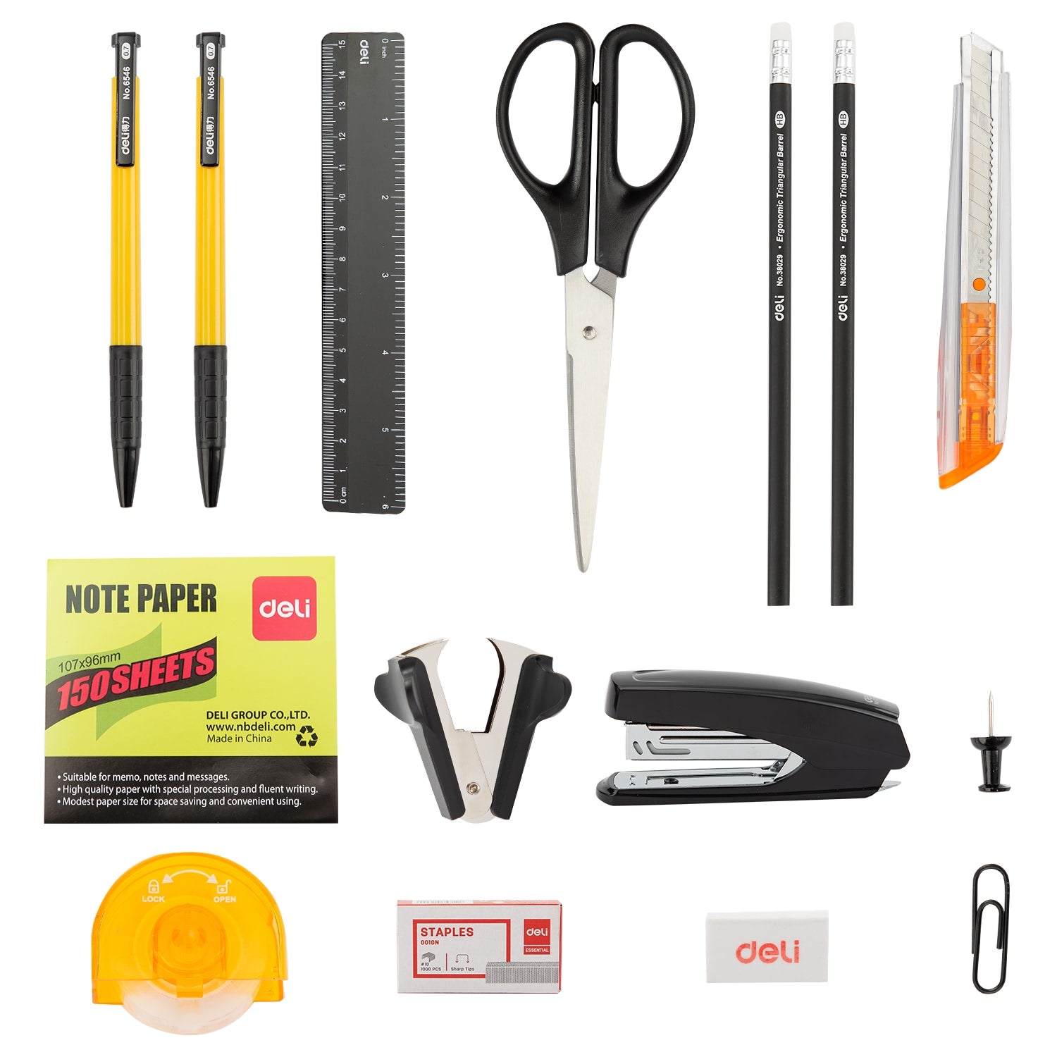 SUPORT BIROU ECHIPAT 16 PIESE 7 COMPARTIMENTE - MODEL 2 DELI