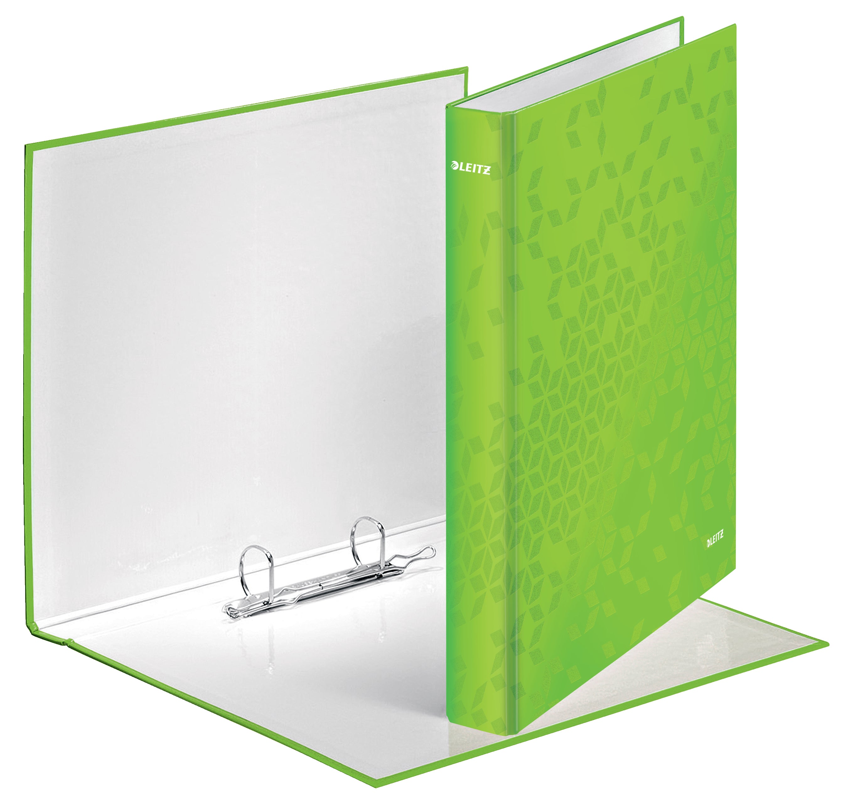 CAIET MECANIC A4 2 INELE 25MM/40MM VERDE WOW LEITZ