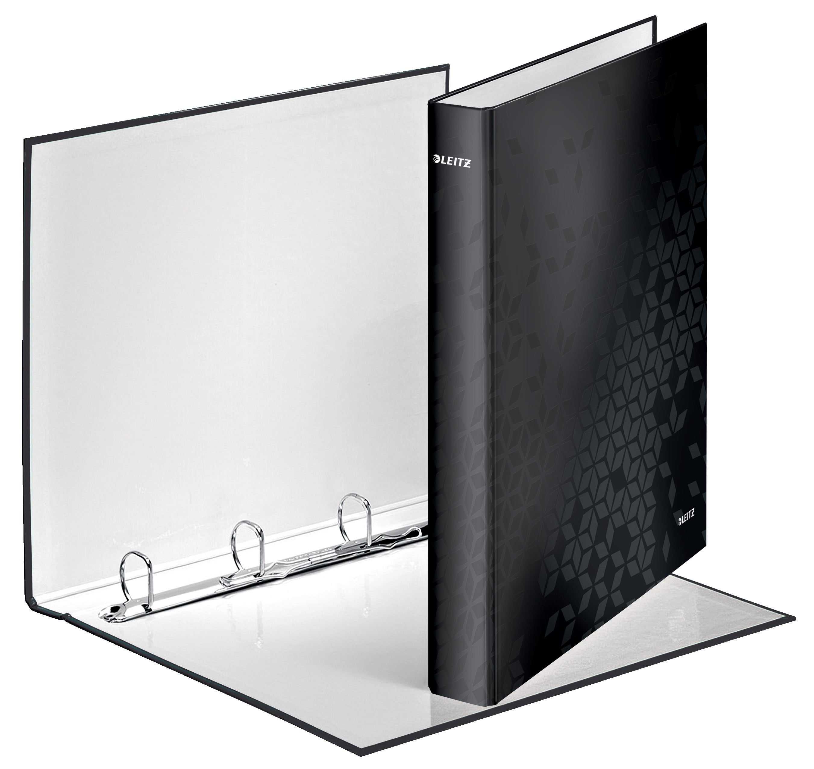 CAIET MECANIC A4 4 INELE 25MM/40MM NEGRU METALIZAT WOW LEITZ