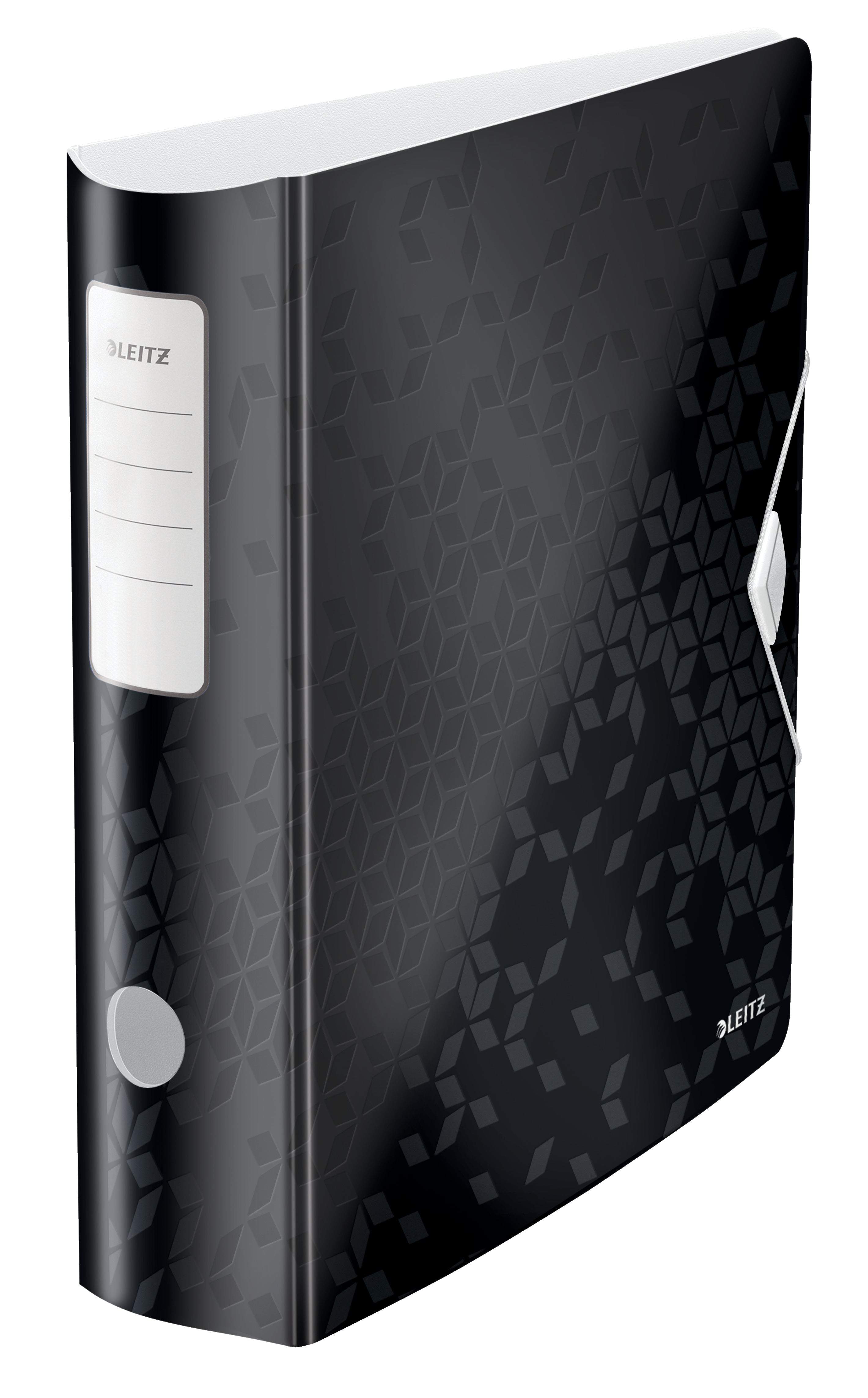 BIBLIORAFT PLASTIFIAT 8.2 CM 180GRADE NEGRU ACTIVE WOW LEITZ