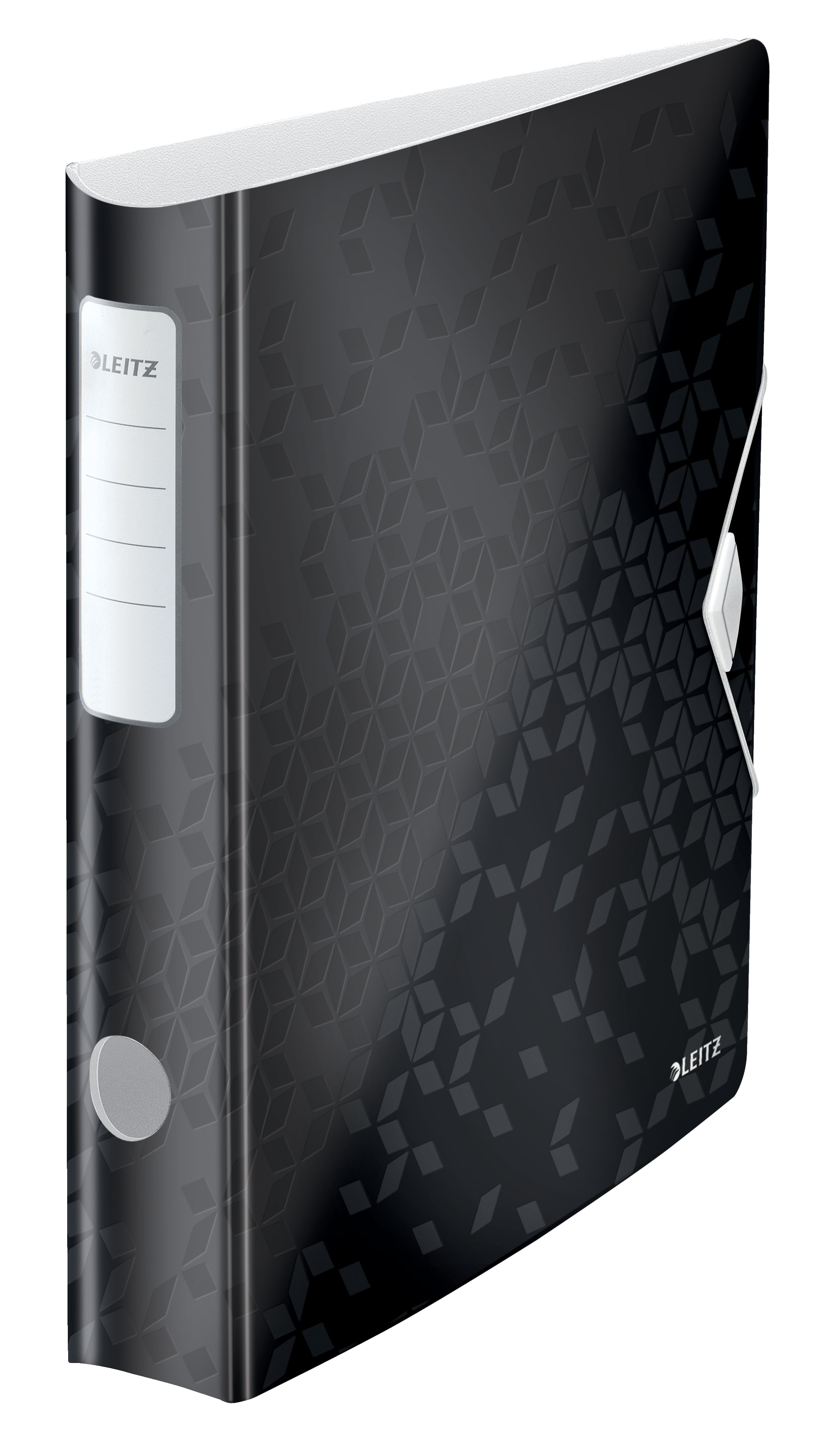 BIBLIORAFT PLASTIFIAT 5CM 180GRADE NEGRU ACTIVE WOW LEITZ