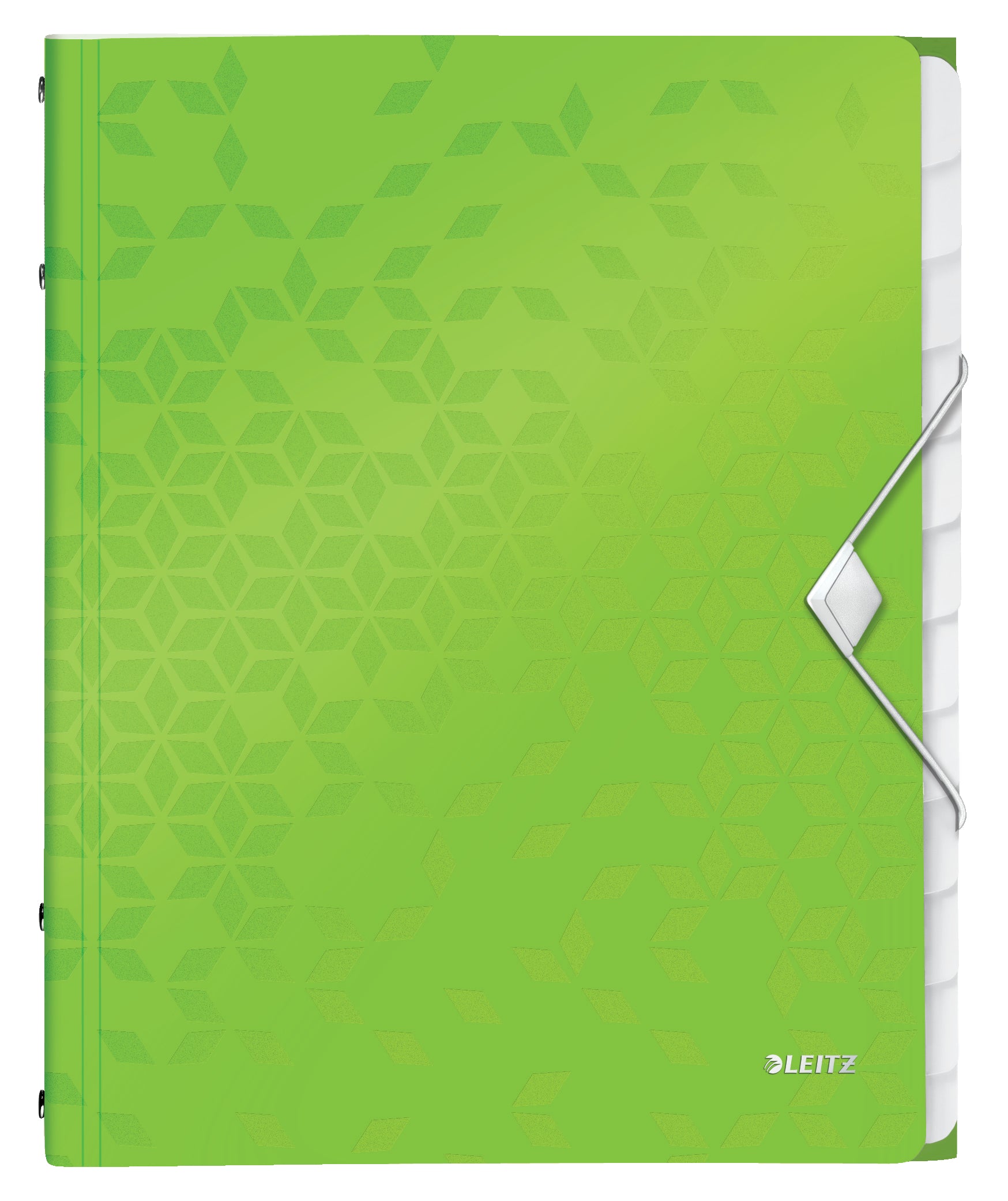 MAPA PLASTIC 12 COMPARTIMENTE VERDE WOW LEITZ
