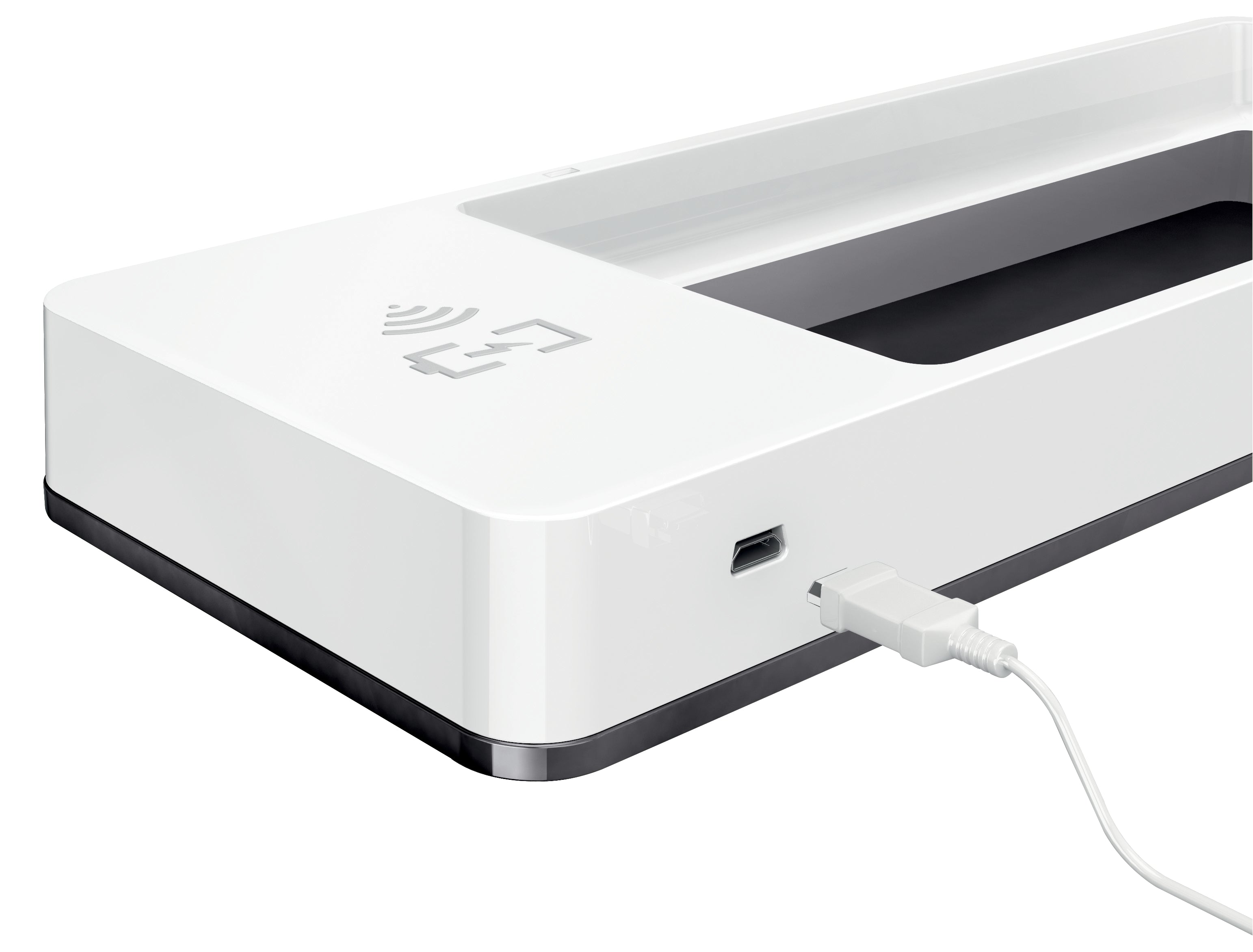 SUPORT BIROU CU INCARCATOR INDUCTIE NEGRU/ALB LEITZ