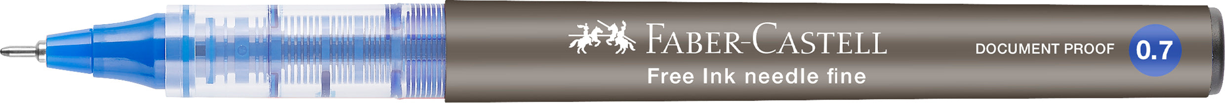 ROLLER FREE INK NEEDLE 0.7MM ALBASTRU FABER-CASTELL