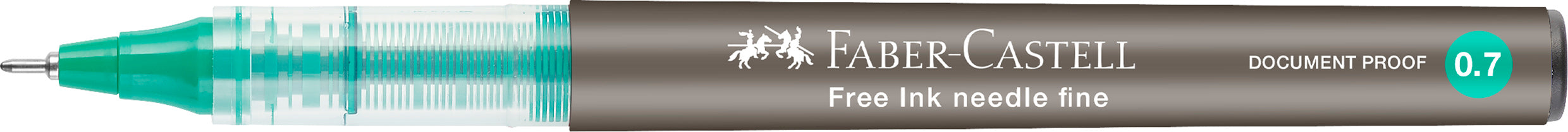 ROLLER FREE INK NEEDLE 0.7MM VERDE FABER-CASTELL