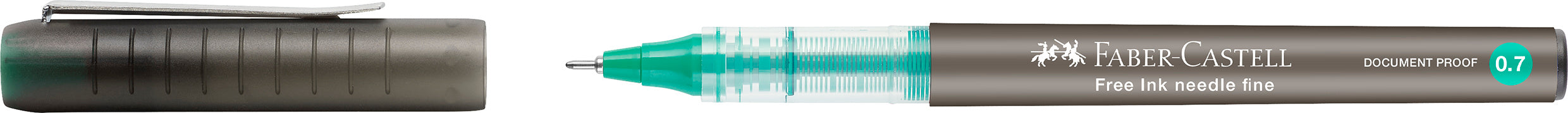ROLLER FREE INK NEEDLE 0.7MM VERDE FABER-CASTELL