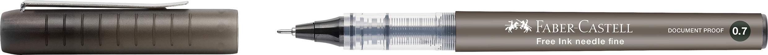 ROLLER FREE INK NEEDLE 0.7MM NEGRU FABER-CASTELL