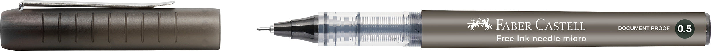 ROLLER FREE INK NEEDLE 0.5MM NEGRU FABER-CASTELL