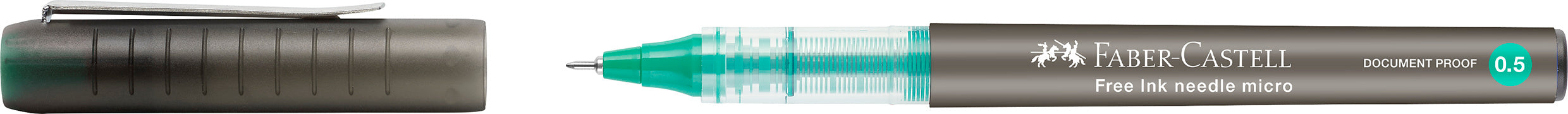 ROLLER FREE INK NEEDLE 0.5MM VERDE FABER-CASTELL