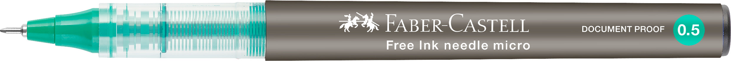ROLLER FREE INK NEEDLE 0.5MM VERDE FABER-CASTELL