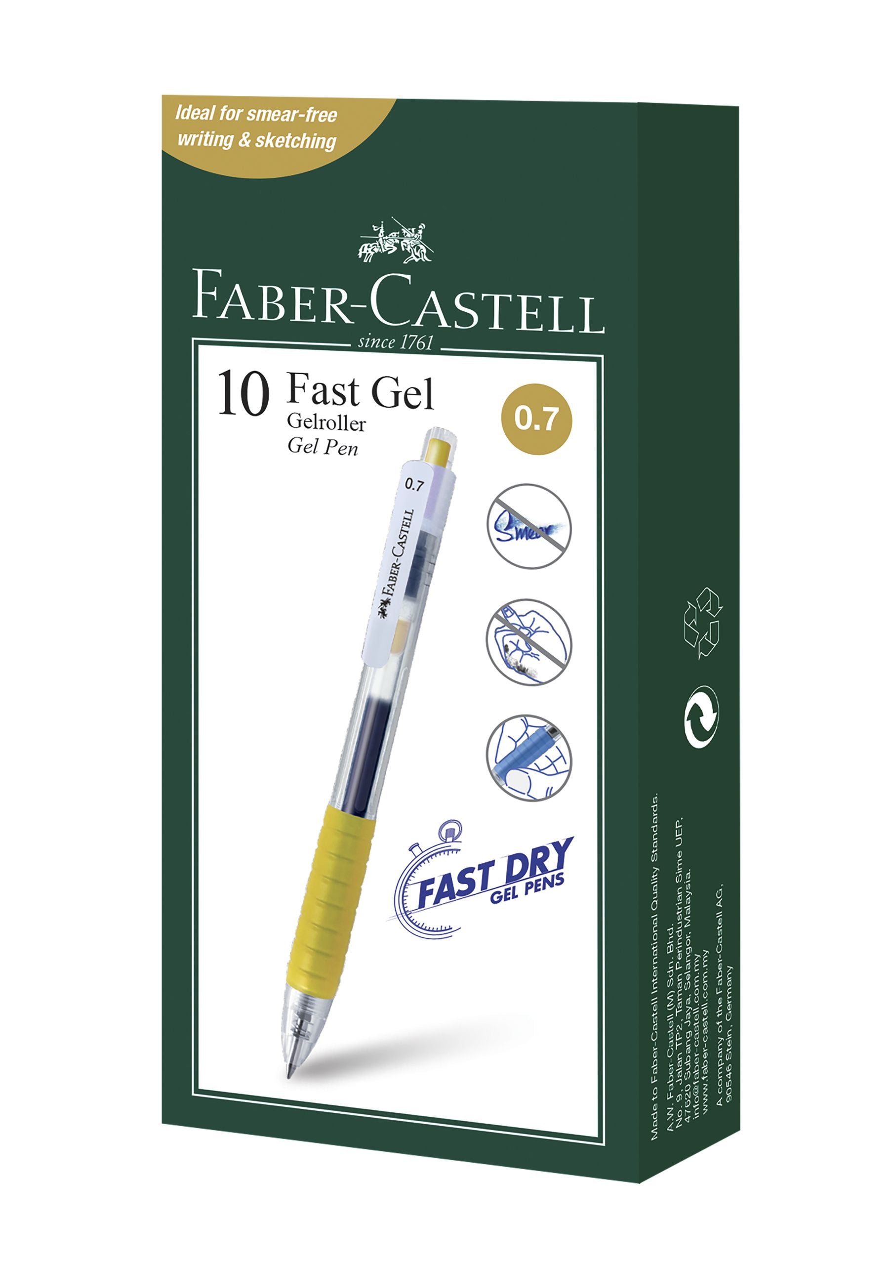 PIX CU GEL 0.7MM FAST GEL AURIU FABER-CASTELL