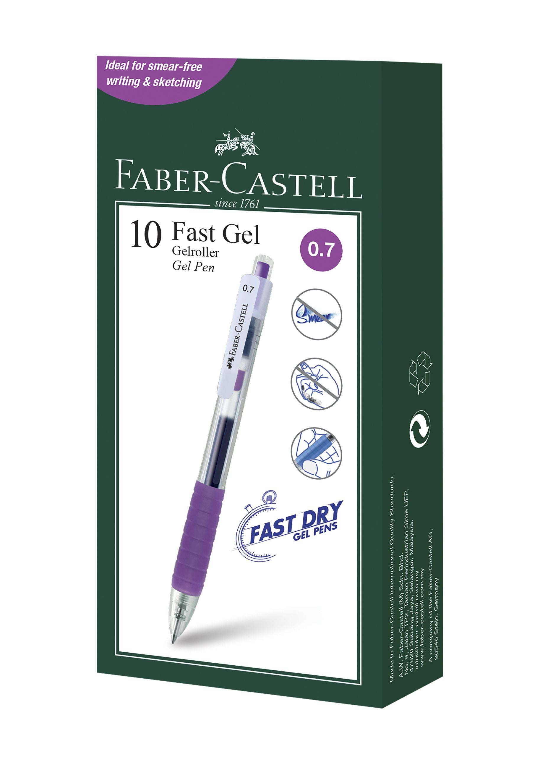 PIX CU GEL 0.7MM FAST GEL VIOLET FABER-CASTELL