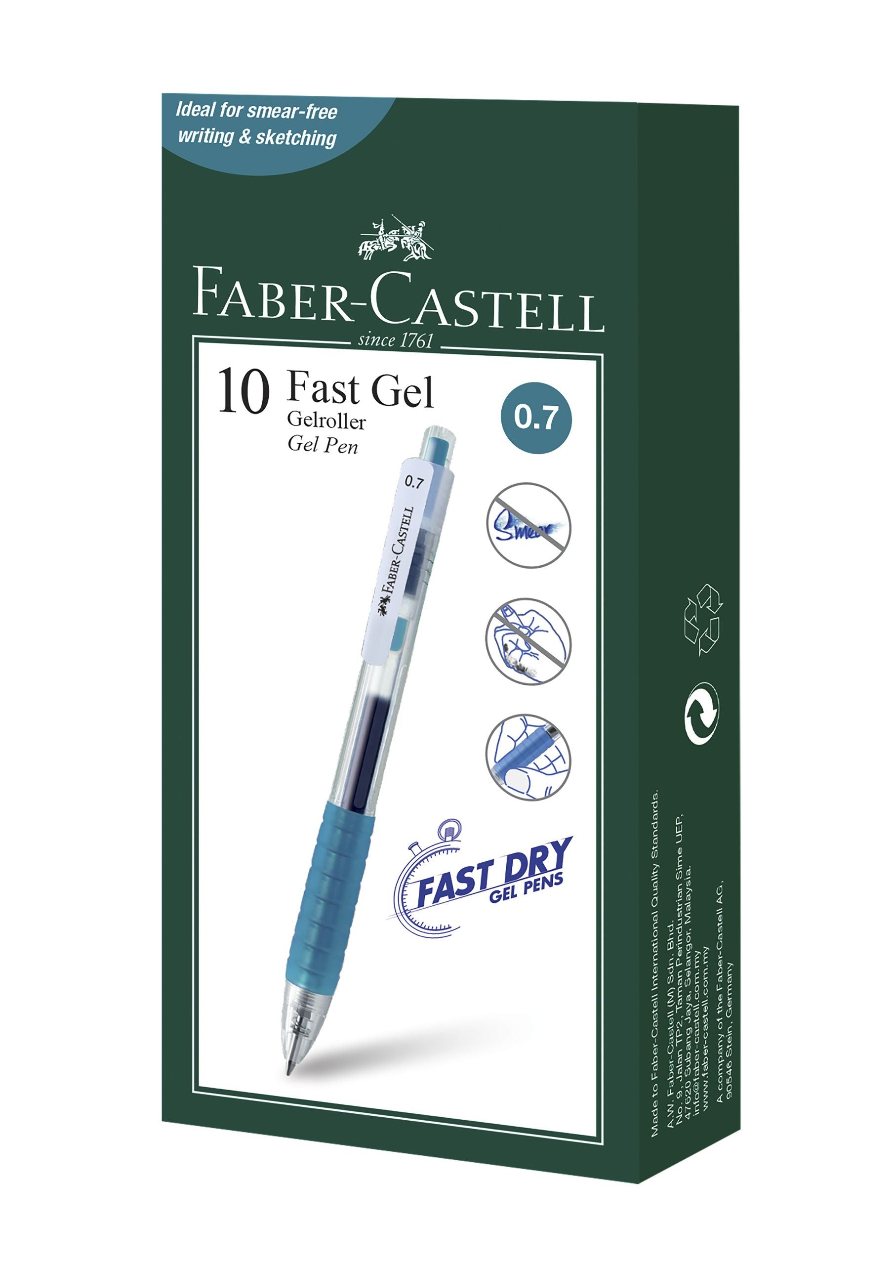 PIX CU GEL 0.7MM FAST GEL TURCOAZ FABER-CASTELL