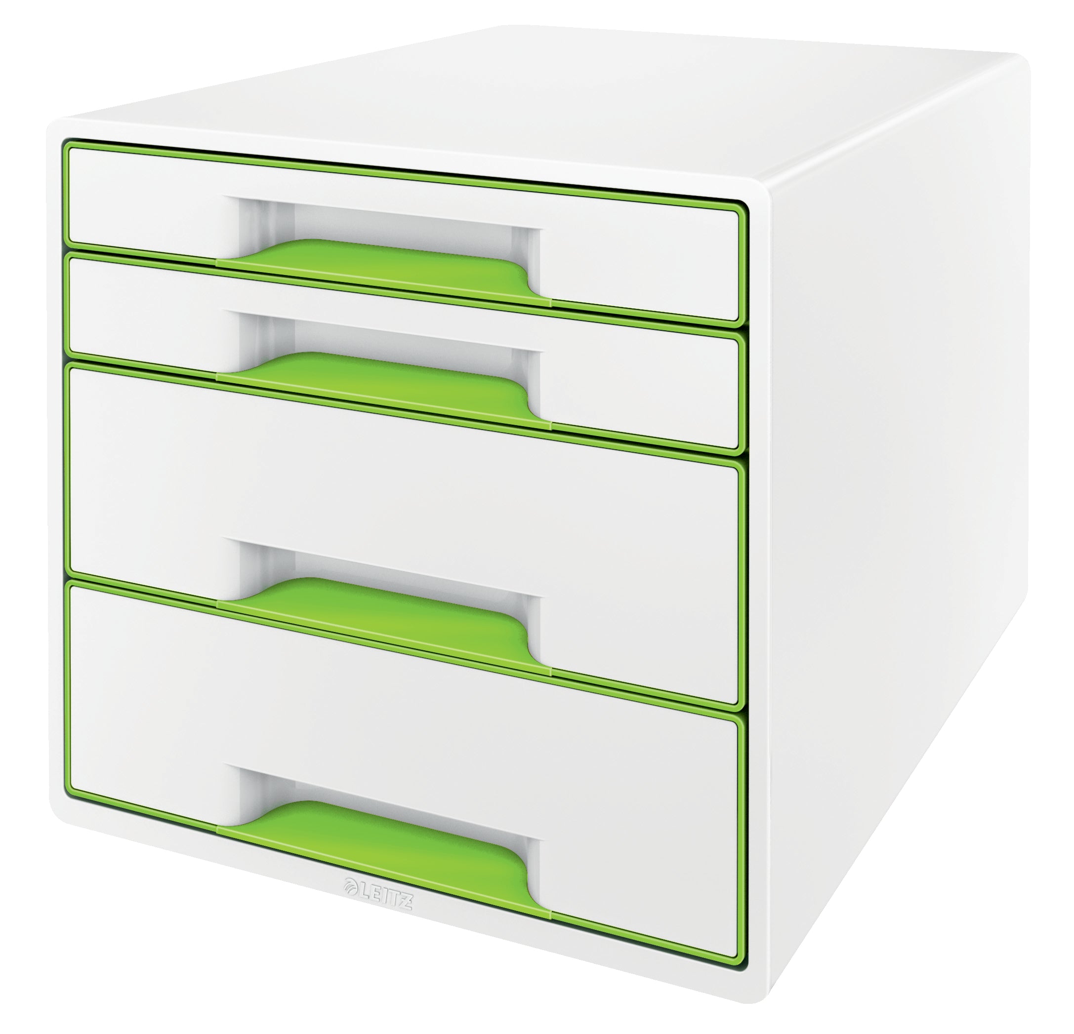 CABINET 4 SERTARE ALB/VERDE WOW LEITZ
