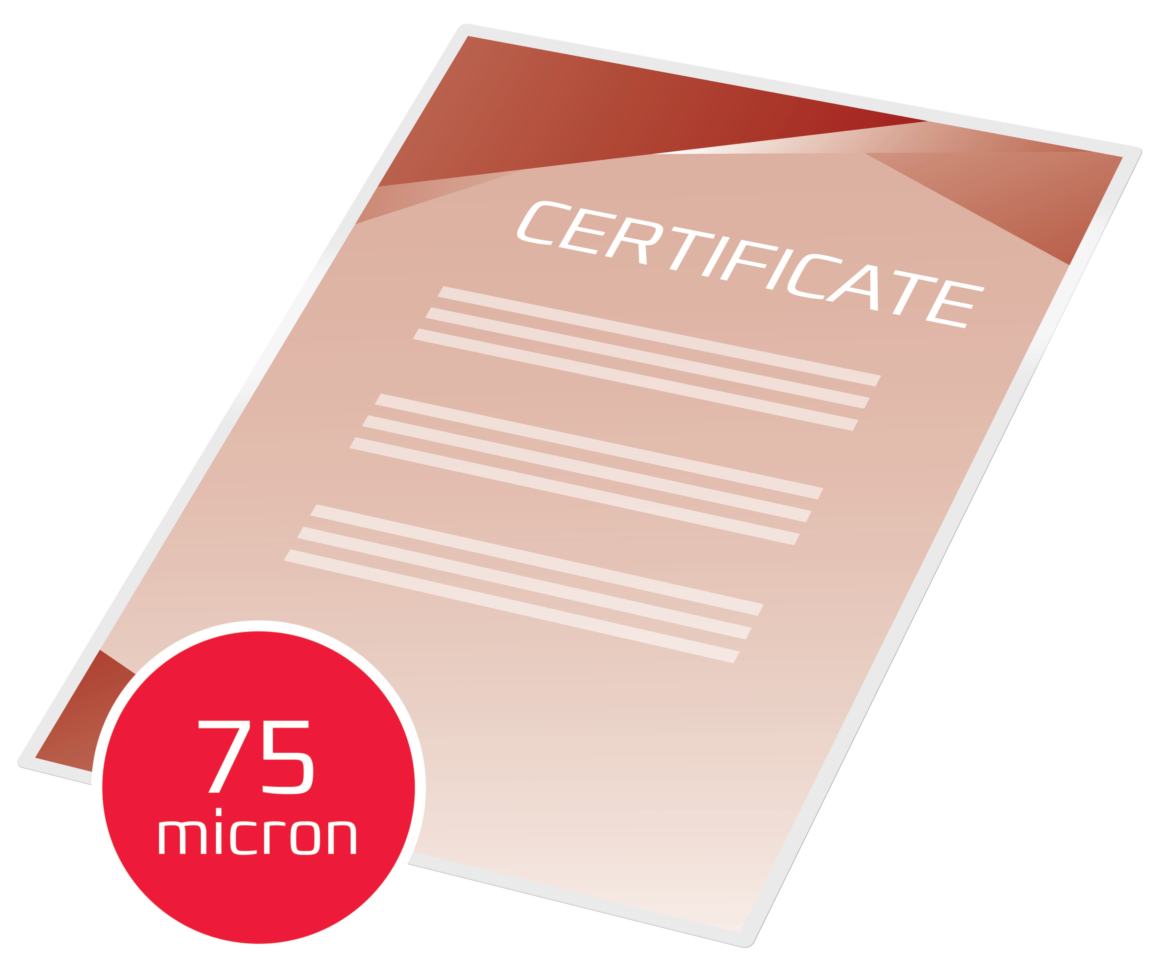 FOLIE A4 75 MICRONI 25/TOP AUTOADEZIVA GBC