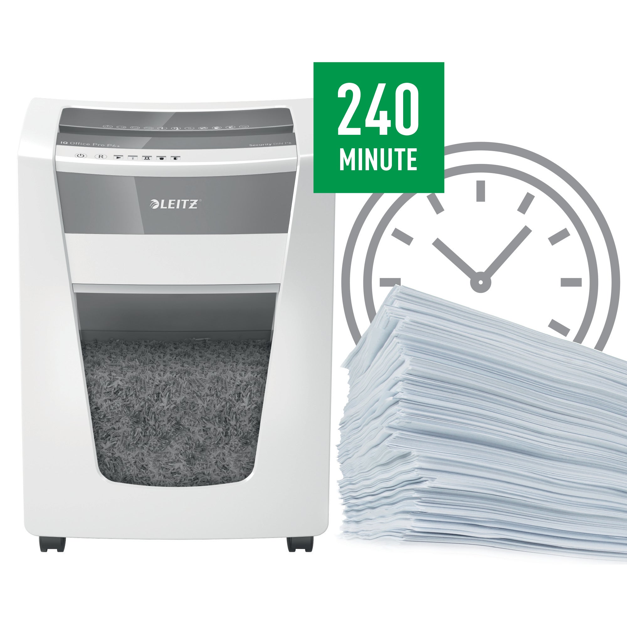 DISTRUGATOR DOCUMENTE IQ OFFICE PRO MICROSHRED 5 COLI P6+ LEITZ
