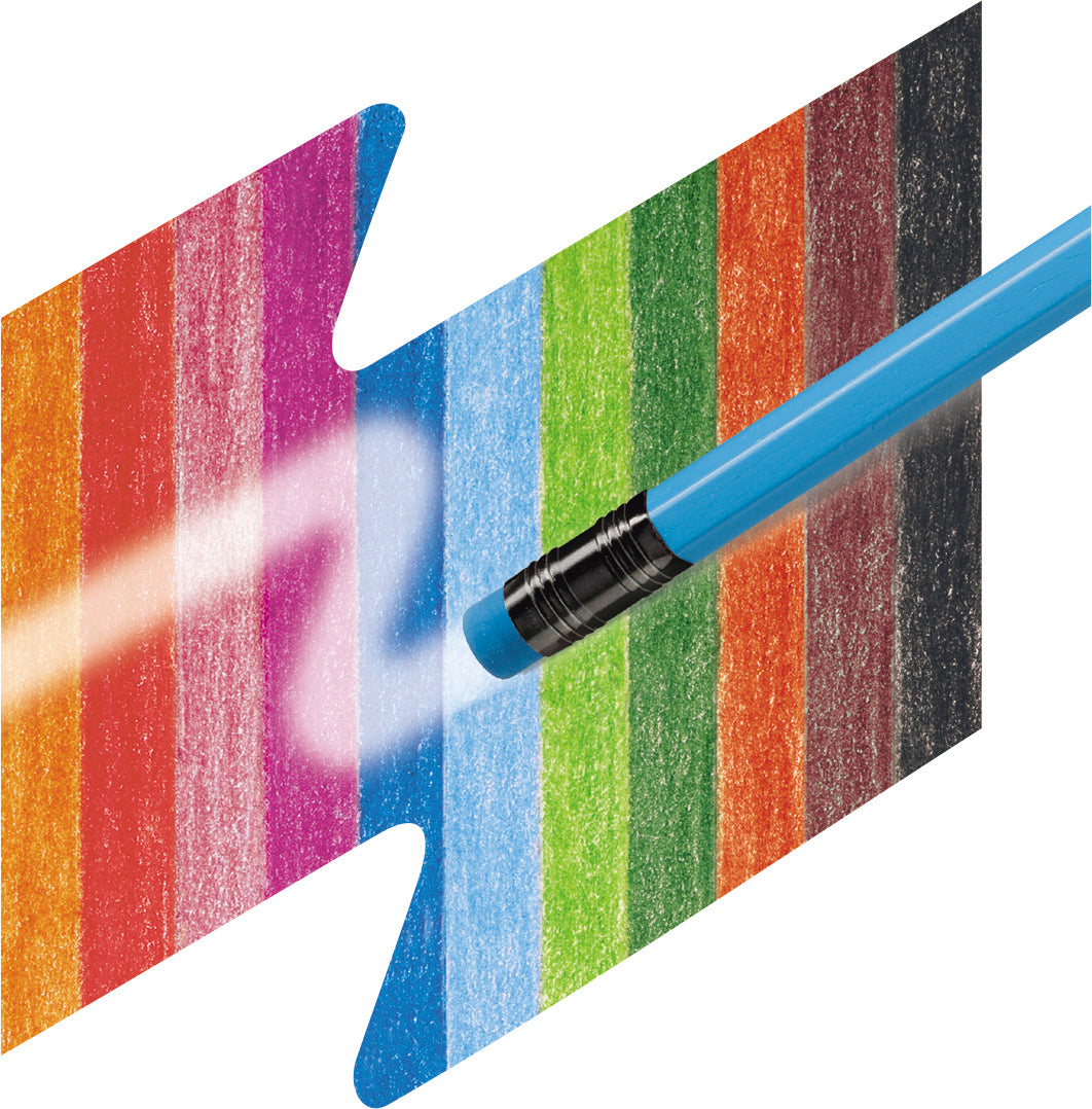 CREIOANE COLORATE 12 CULORI CU GUMA ECO FABER-CASTELL