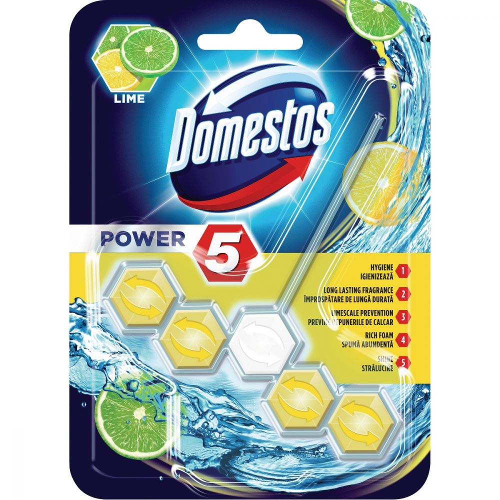 ODORIZANT TOALETA CU SUPORT DOMESTOS POWER 5