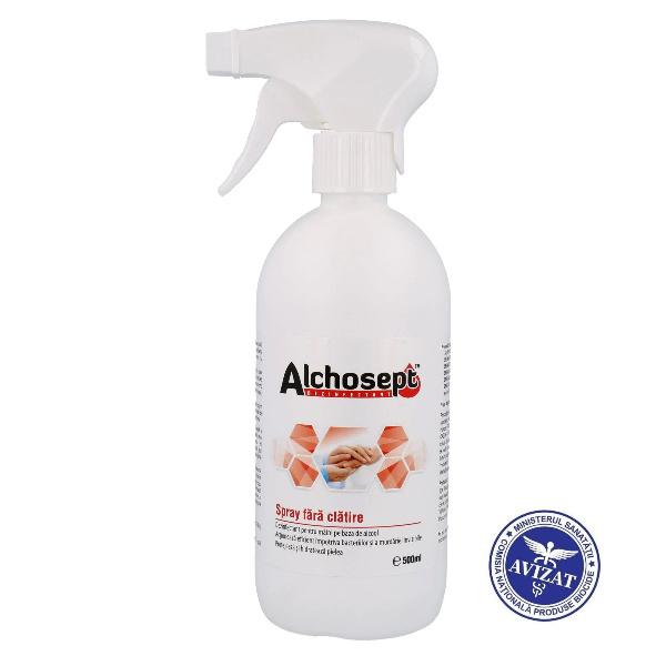 DEZINFECTANT MAINI 500ML CU PULVERIZATOR KLINTENSIV ALCHOSEPT (85% ALCOOL)