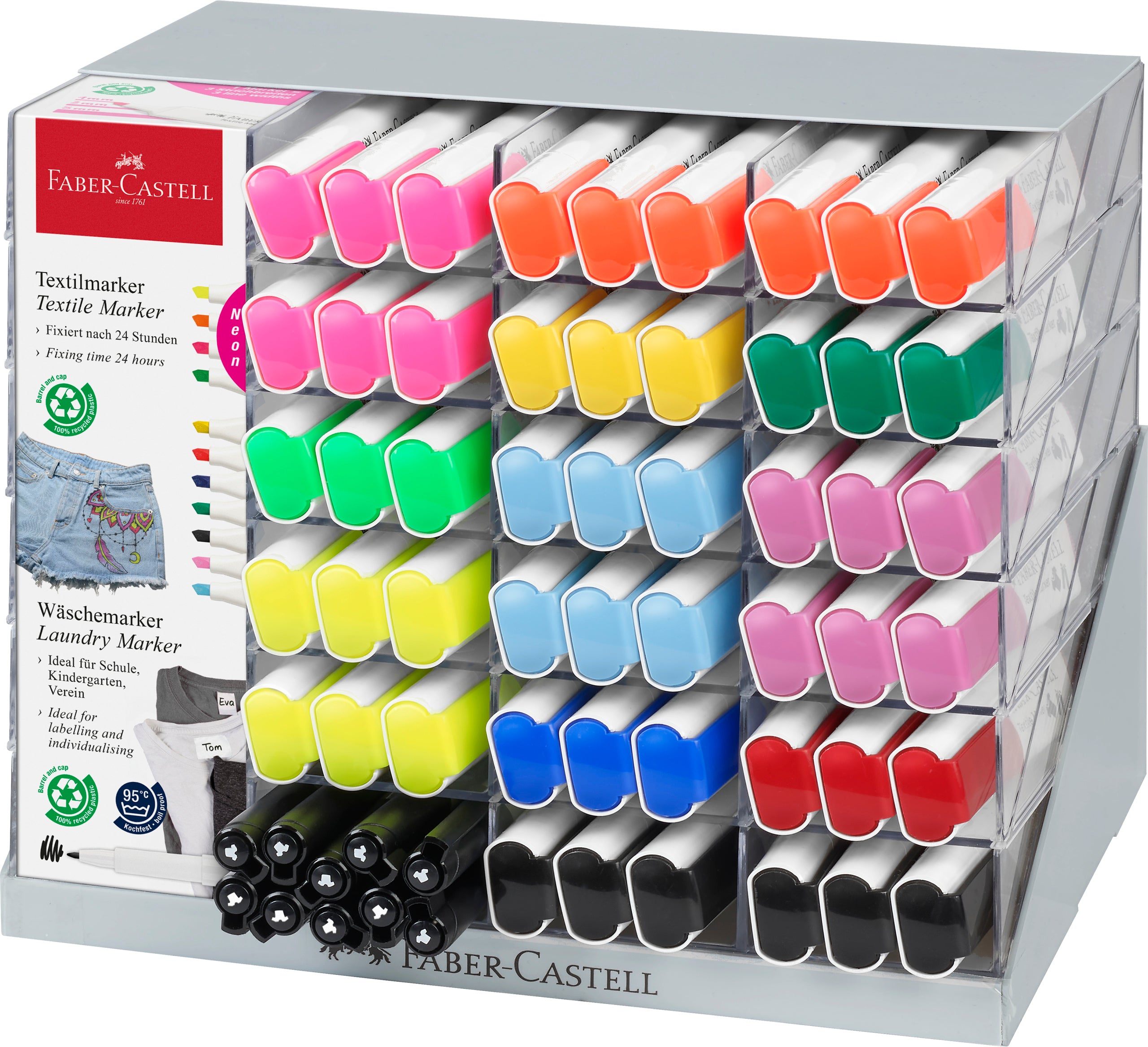 MARKER TEXTIL PORTOCALIU NEON FABER-CASTELL