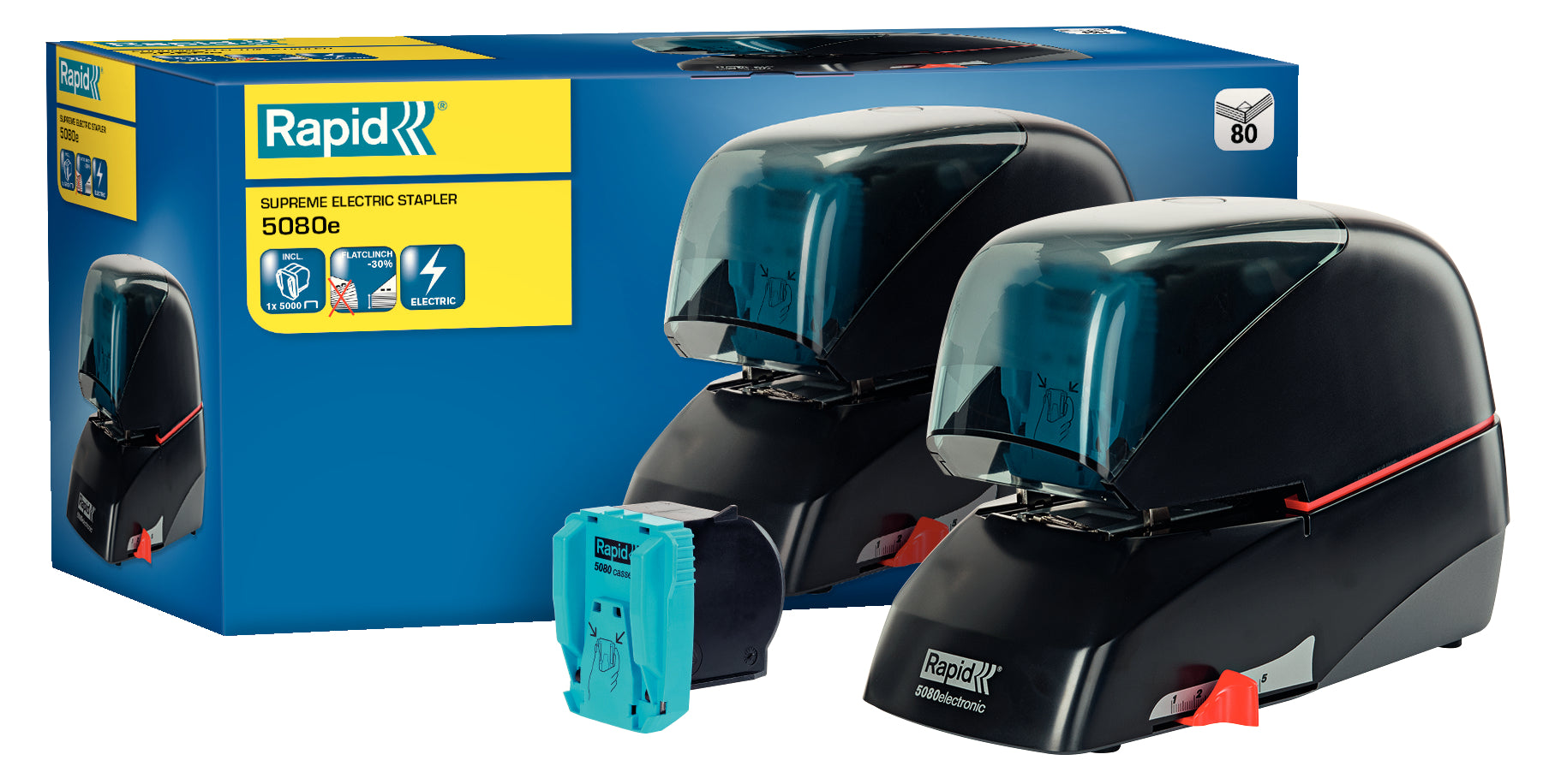 CAPSATOR ELECTRIC 80 COLI SUPREME 5080E NEGRU RAPID