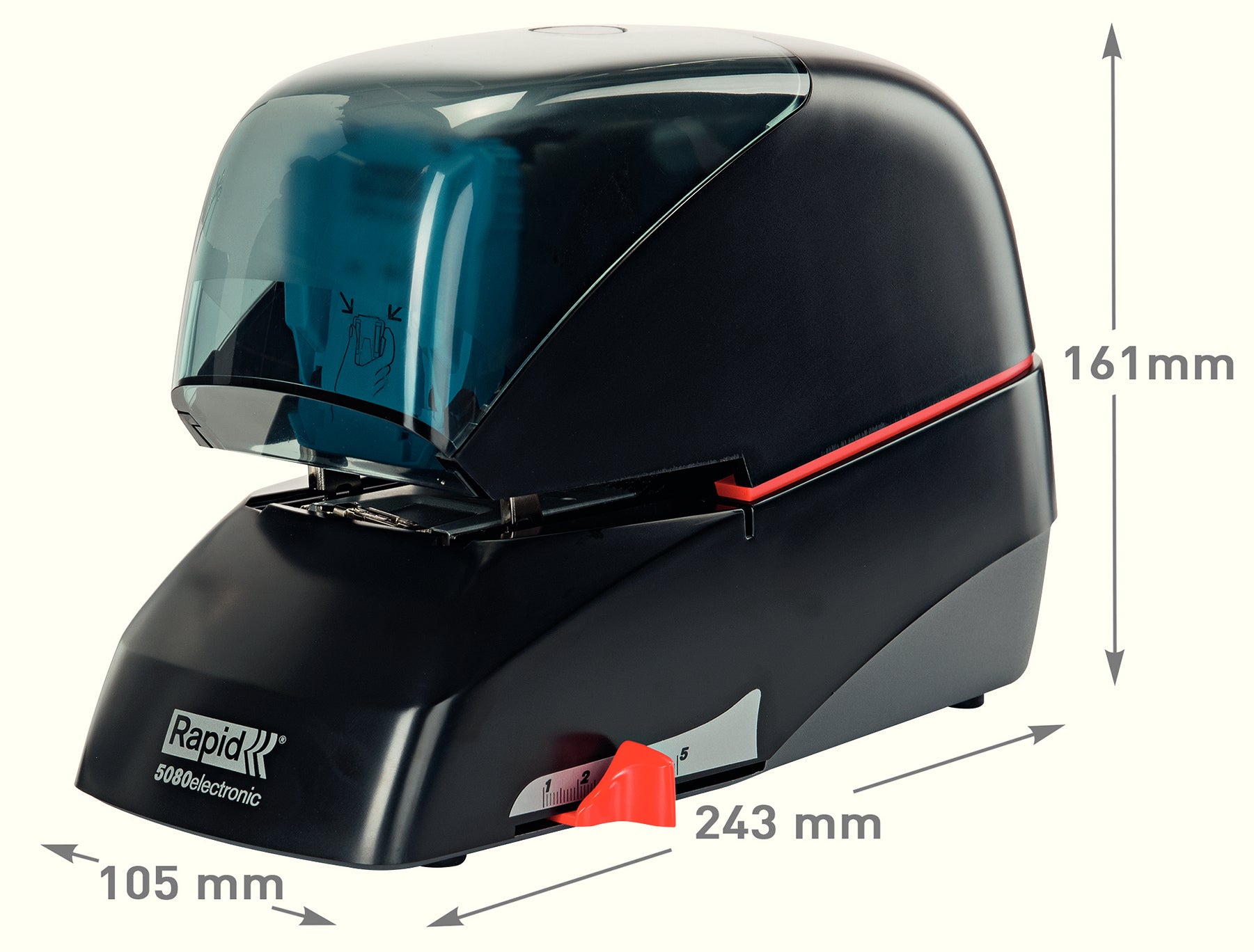 CAPSATOR ELECTRIC 80 COLI SUPREME 5080E NEGRU RAPID