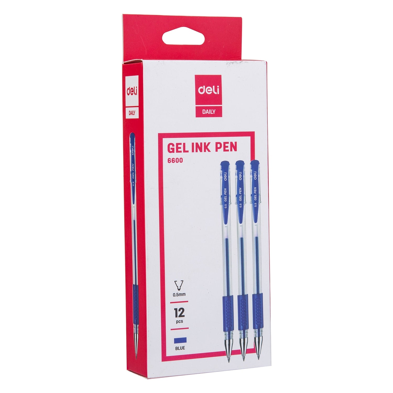 PIX CU GEL SI GRIP 6600 0.5MM ALBASTRU DELI