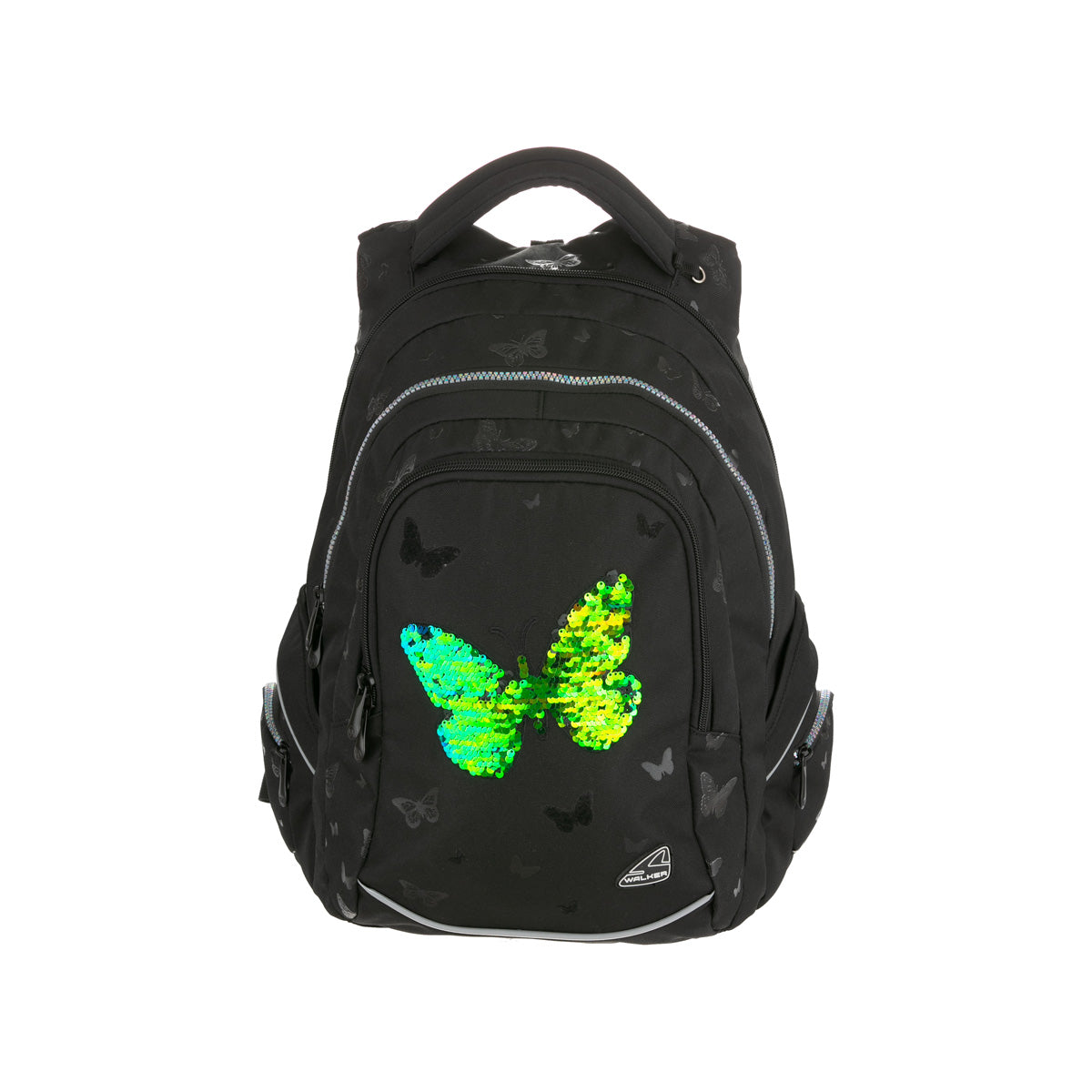 RUCSAC FAME SPARKLING BUTTERFLY NEGRU WALKER