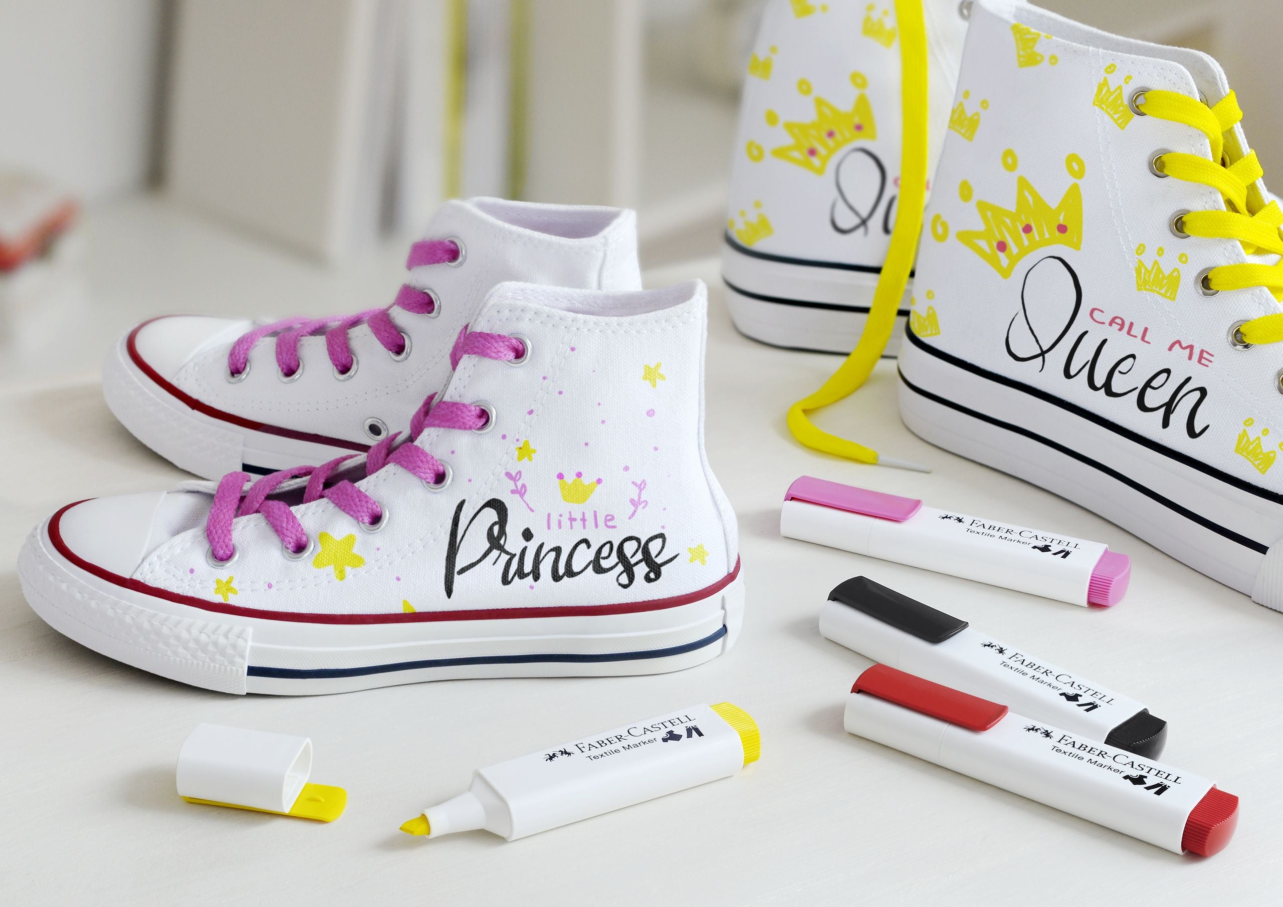 BLISTER 5 MARKERE TEXTILE STANDARD FABER-CASTELL