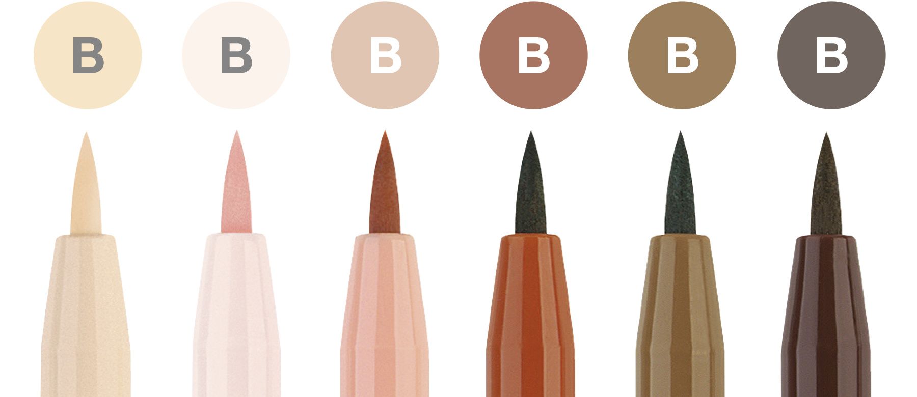 PITT ARTIST PEN SET 6 BUC PORTRET FABER-CASTELL