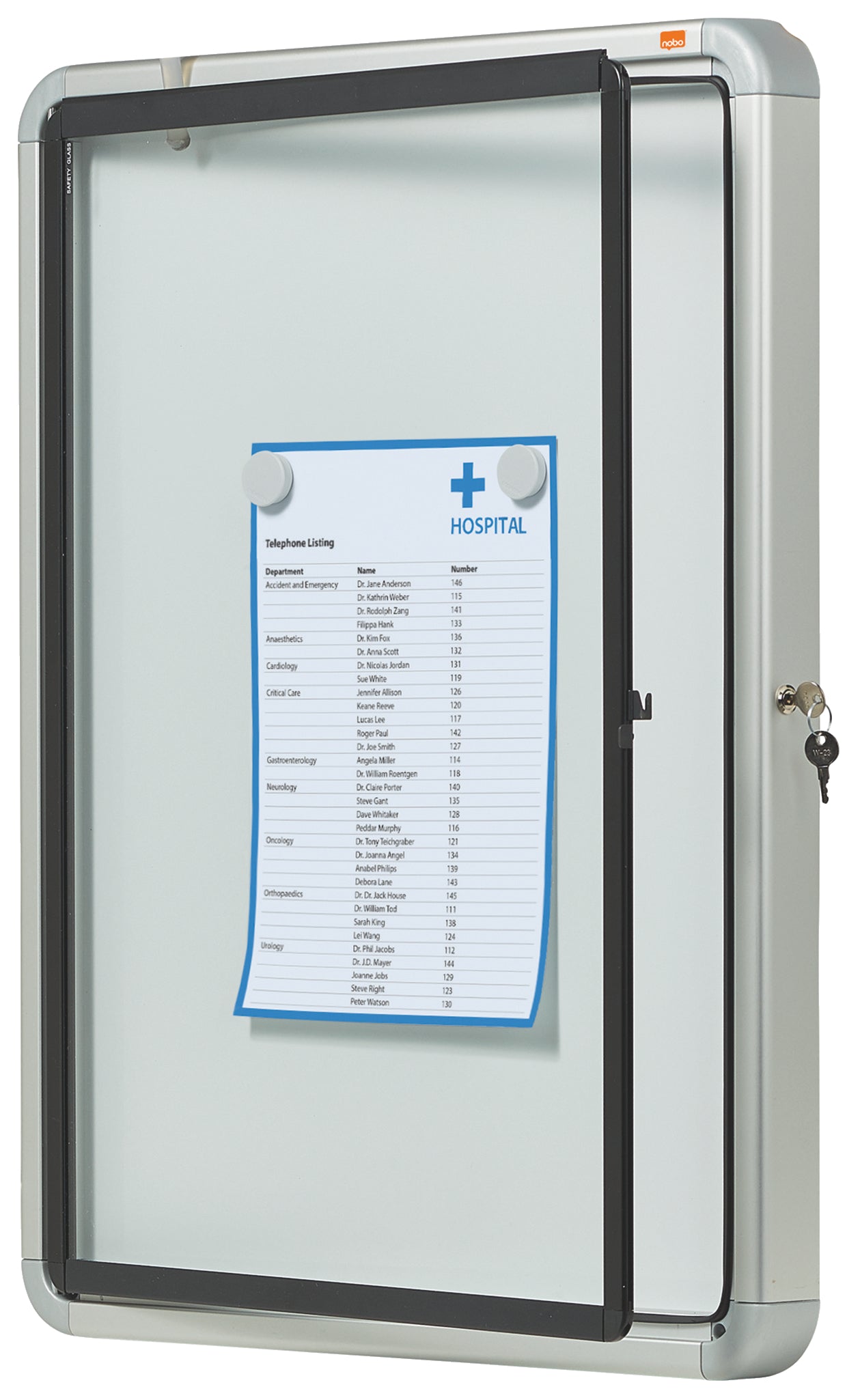 AVIZIER MAGNETIC 4*A4 CARCASA PT EXTERIOR METALICA NOBO